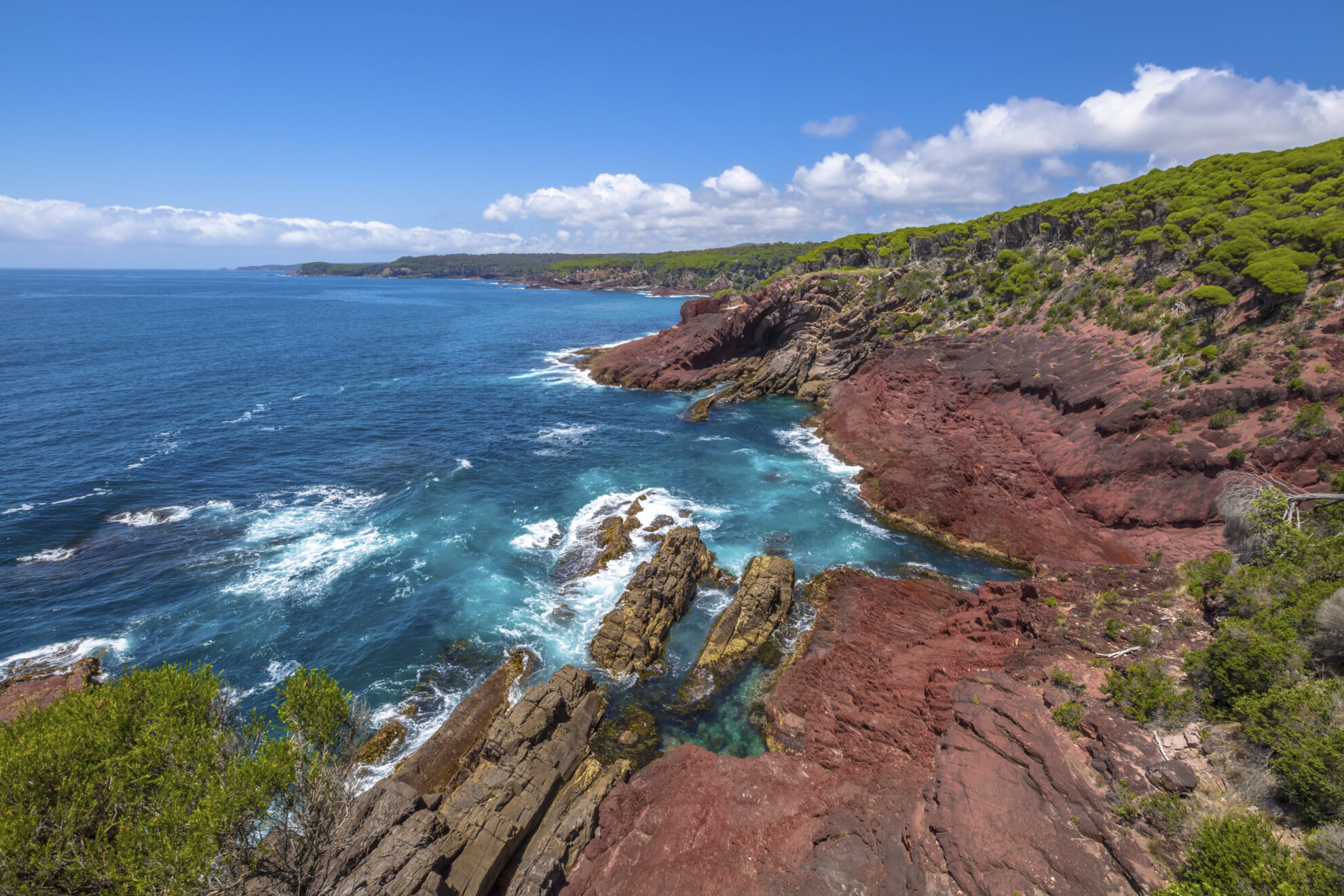 Felsige Küste von Eden, Autralien