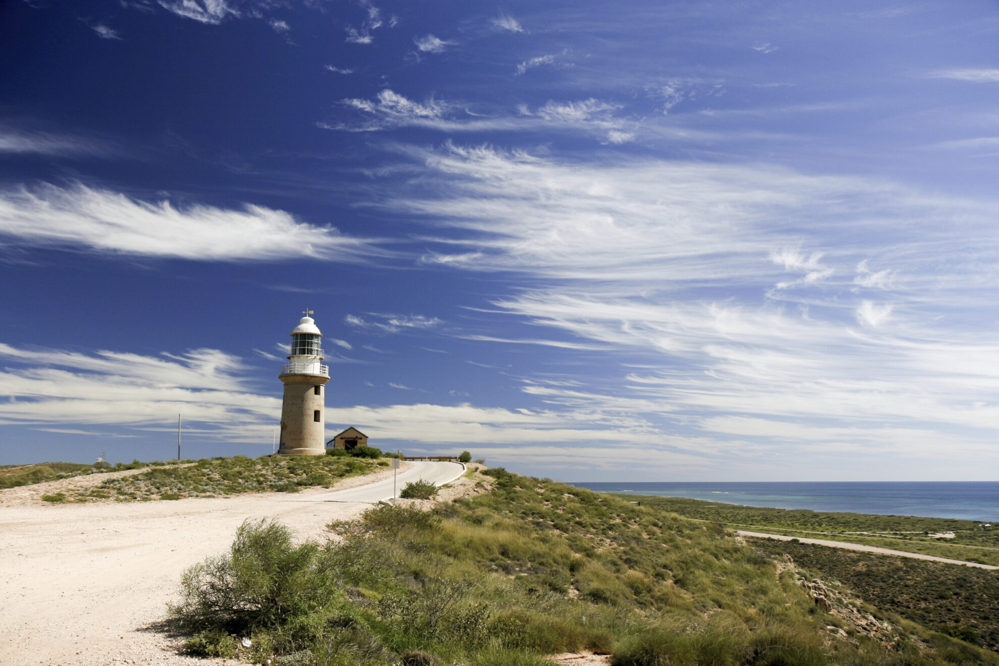 Vlaming Head Leuchtturm in Exmouth, Ausralien