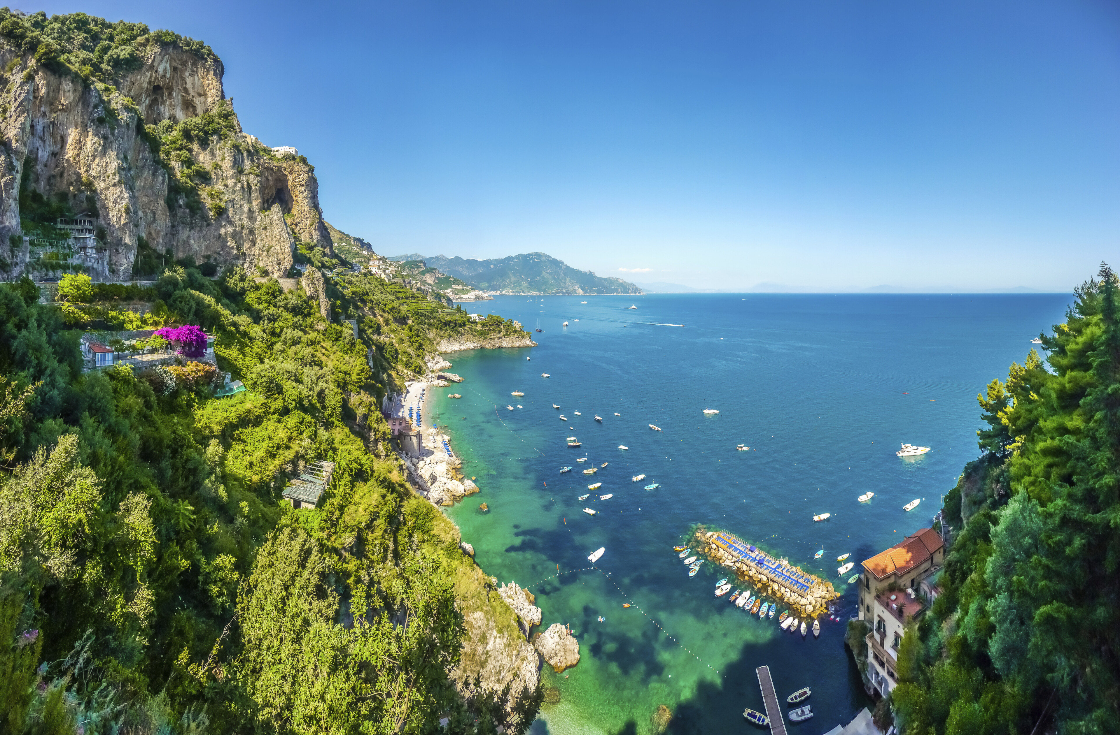 Salerno an der Amalfiküste, Italien