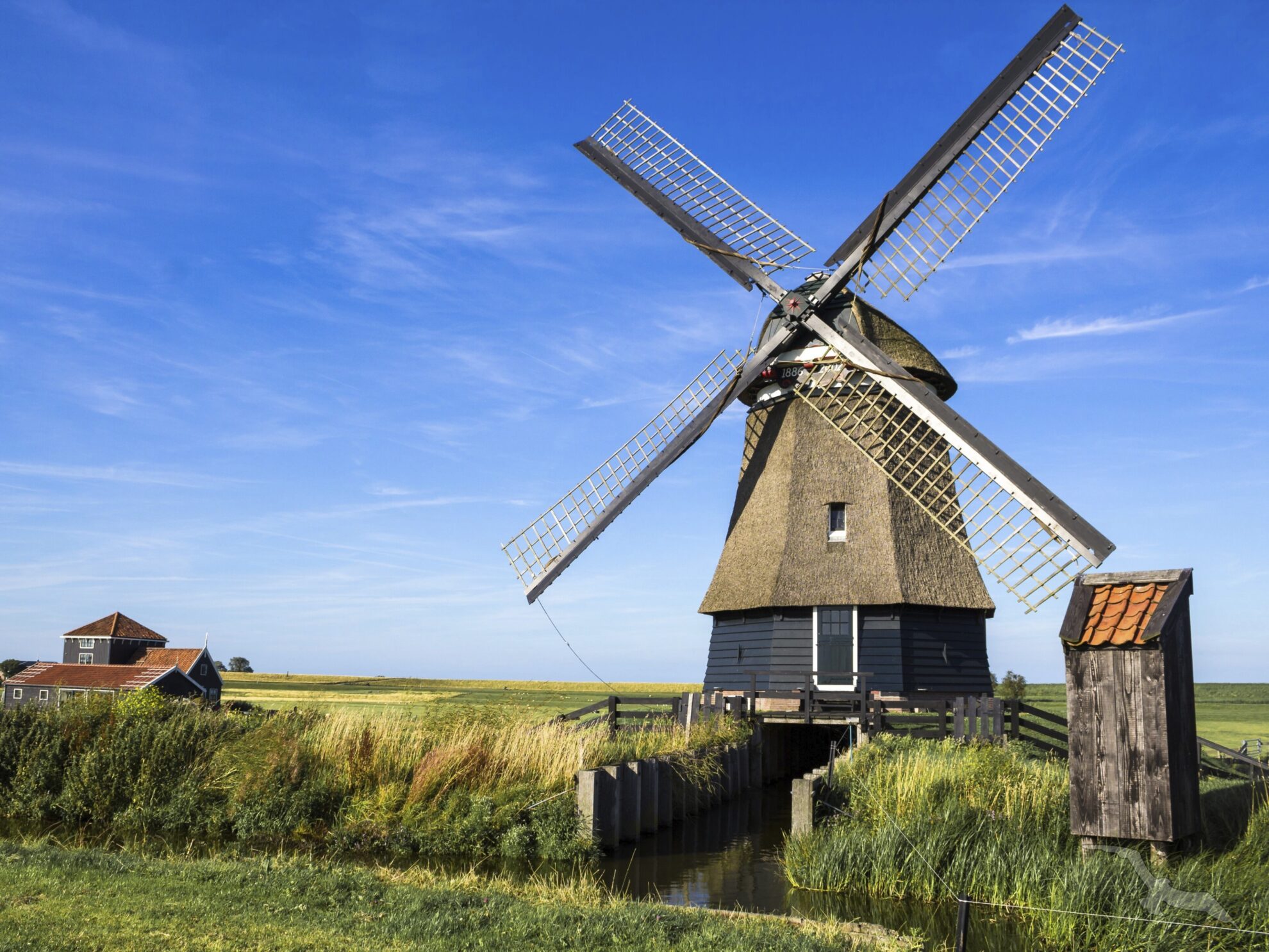 Windmühle in Hoorn, Niederlande