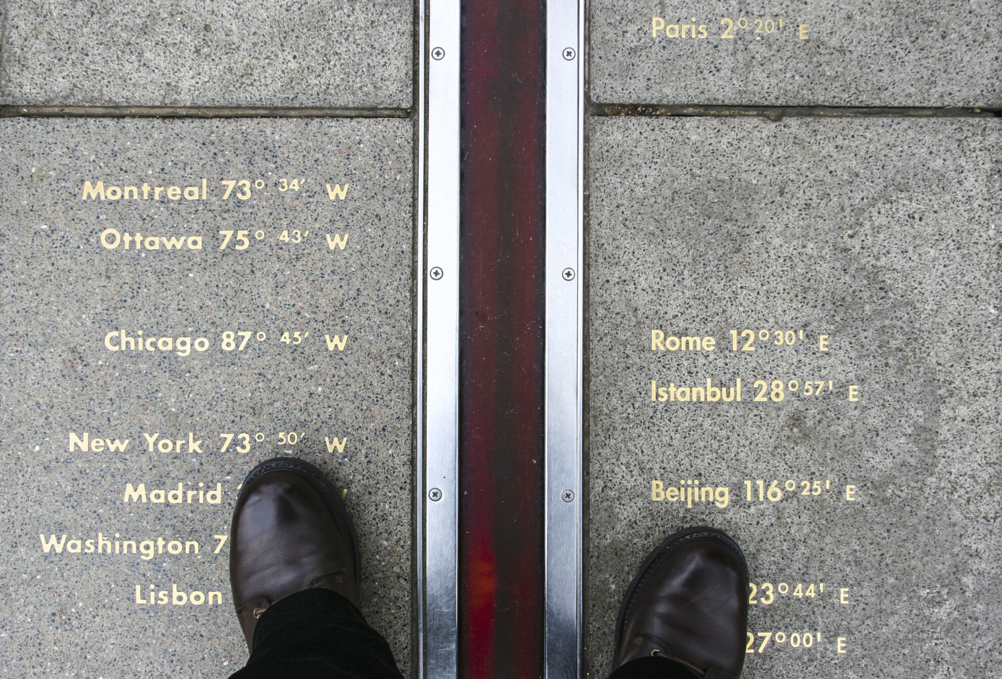 Nullmeridian in London, England