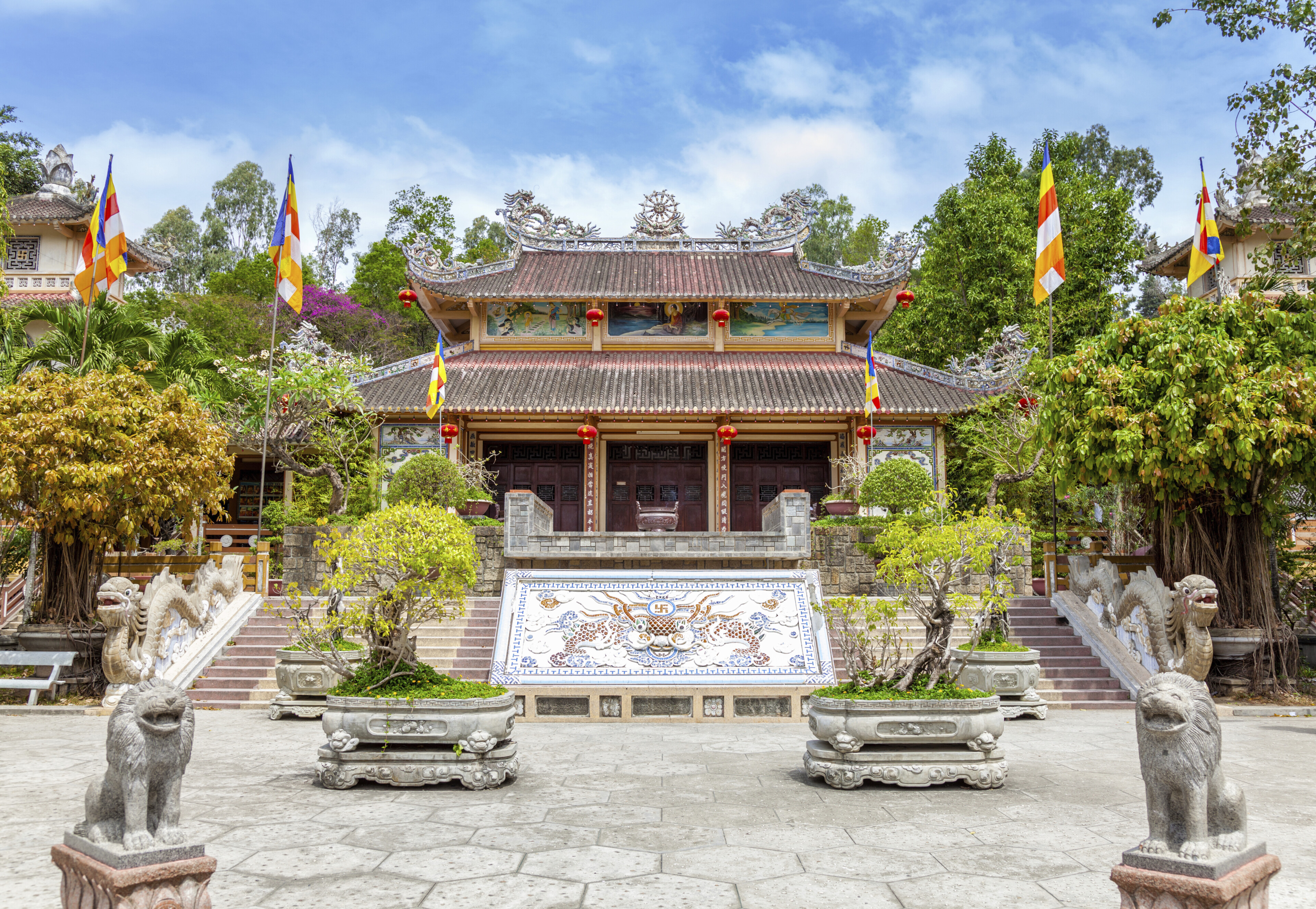 Long Son Tempel in Nha Trang, Vietnam