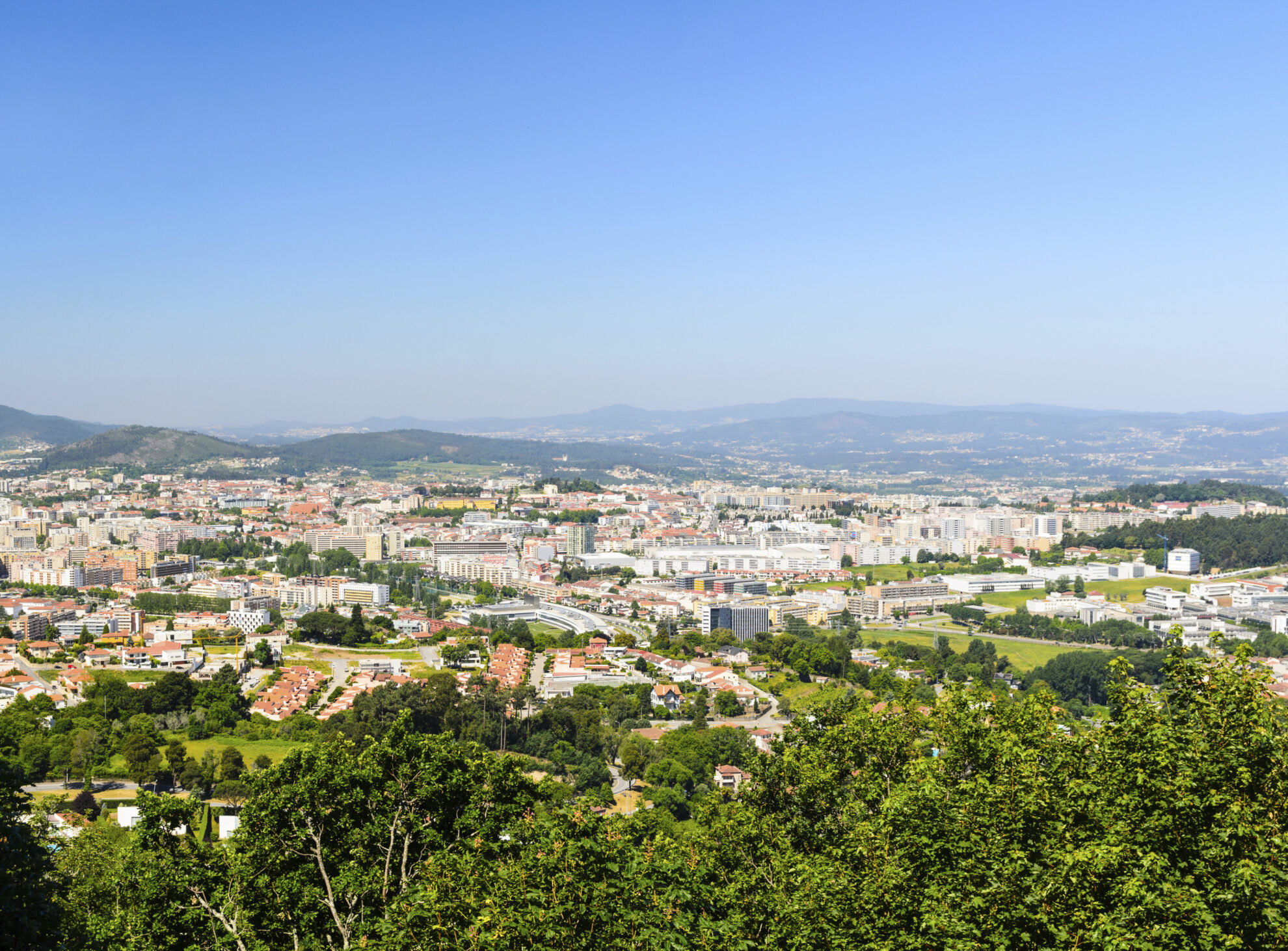Blick über Braga, Portugal