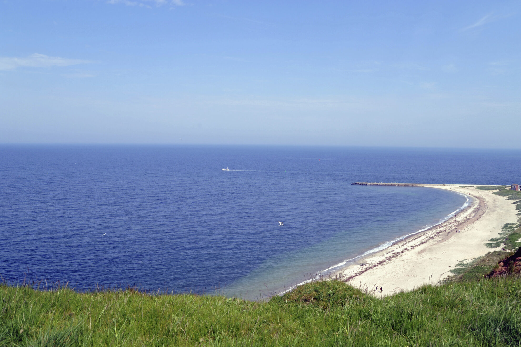 Strand auf Helgoland, Deutschland