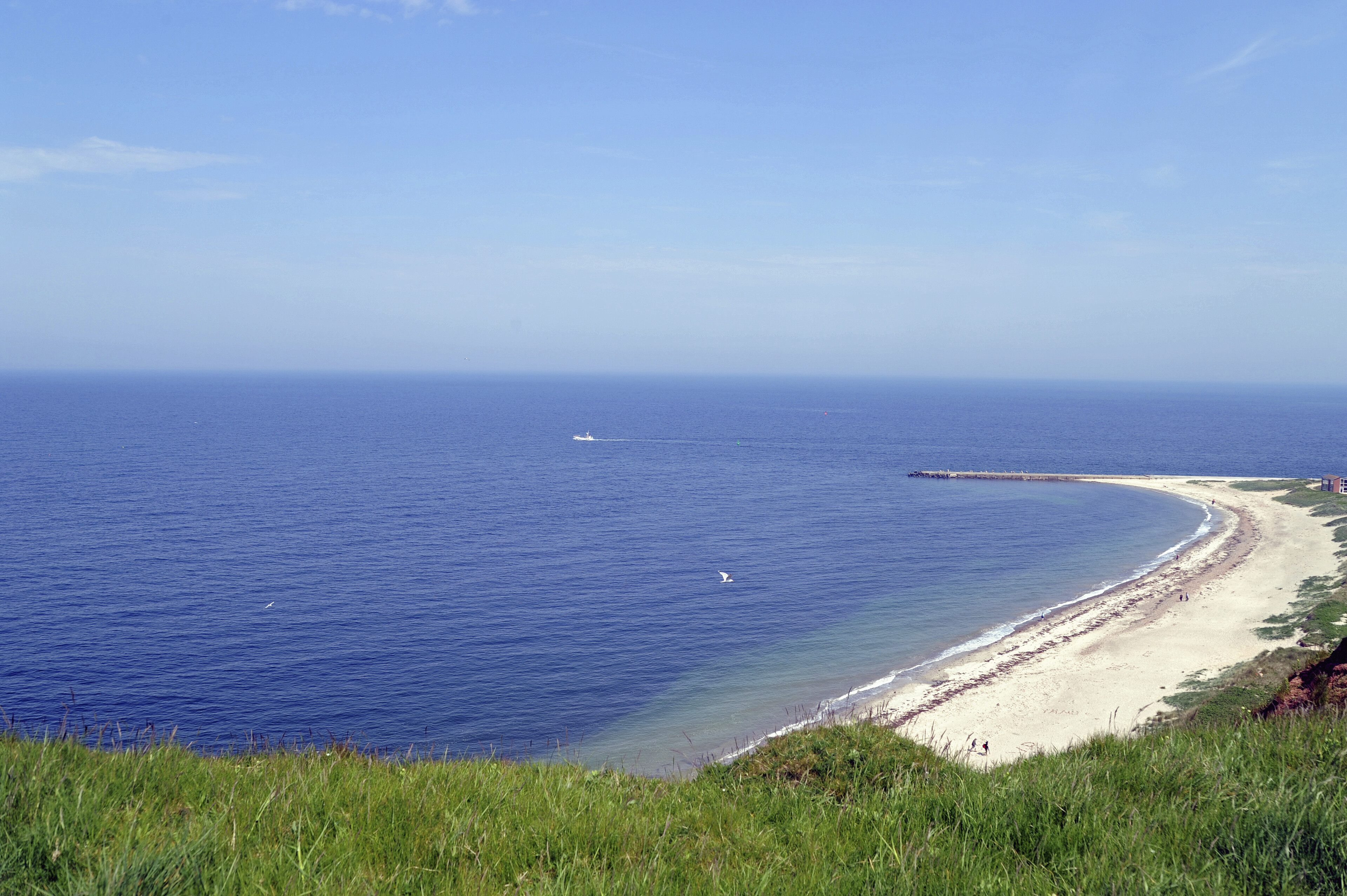 Strand auf Helgoland, Deutschland