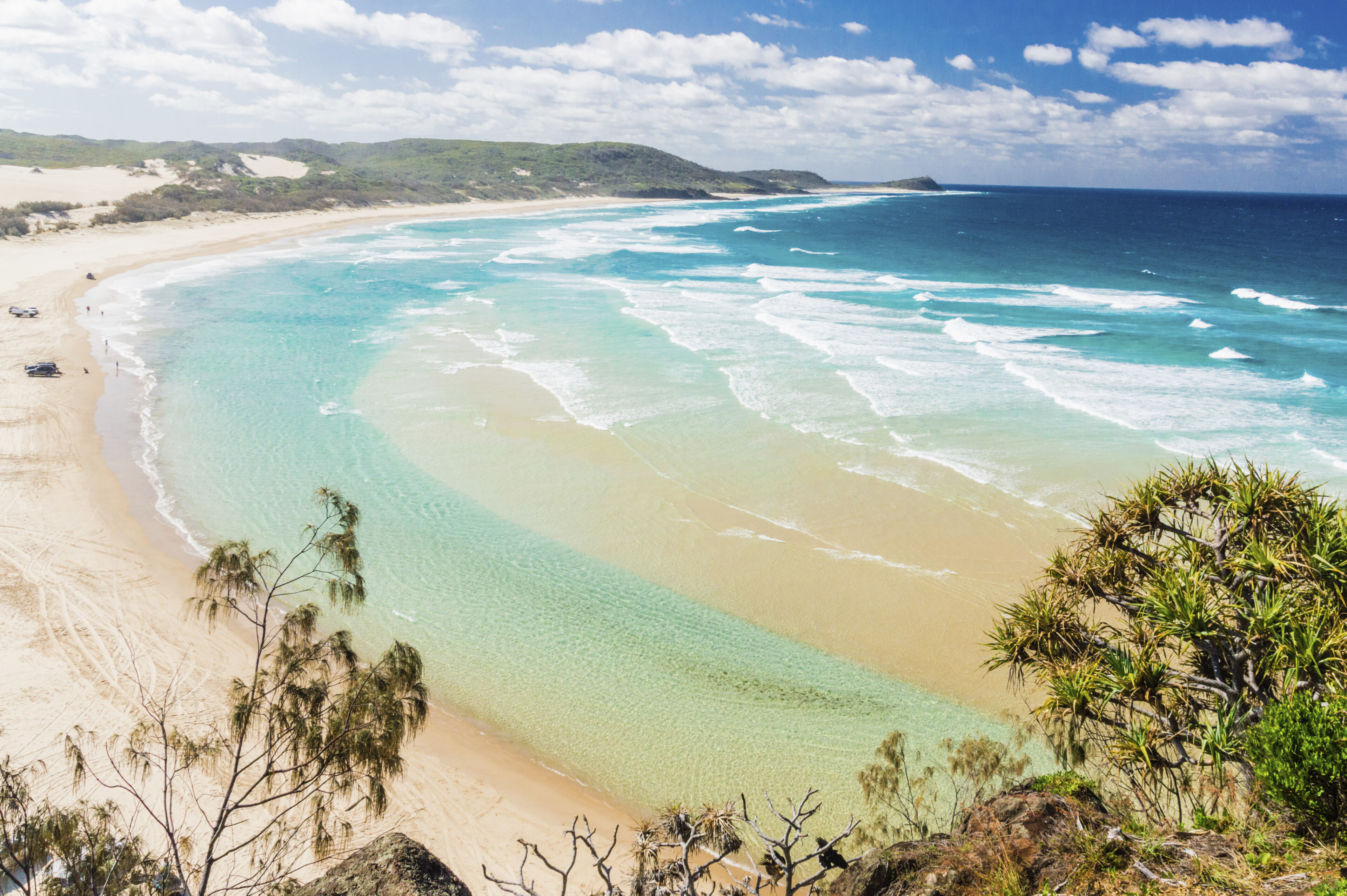 Strand von Fraser Island, Australien
