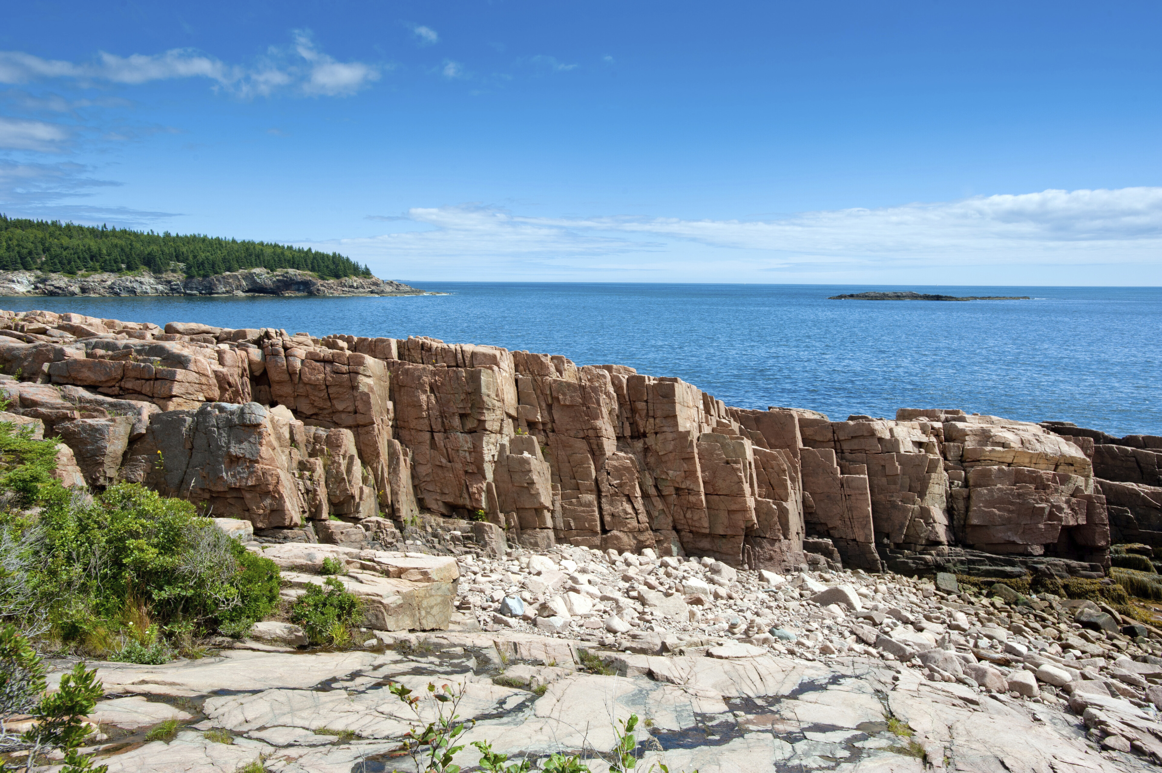Aussichtsplattform im Nationalpark in Bar Harbor, USA