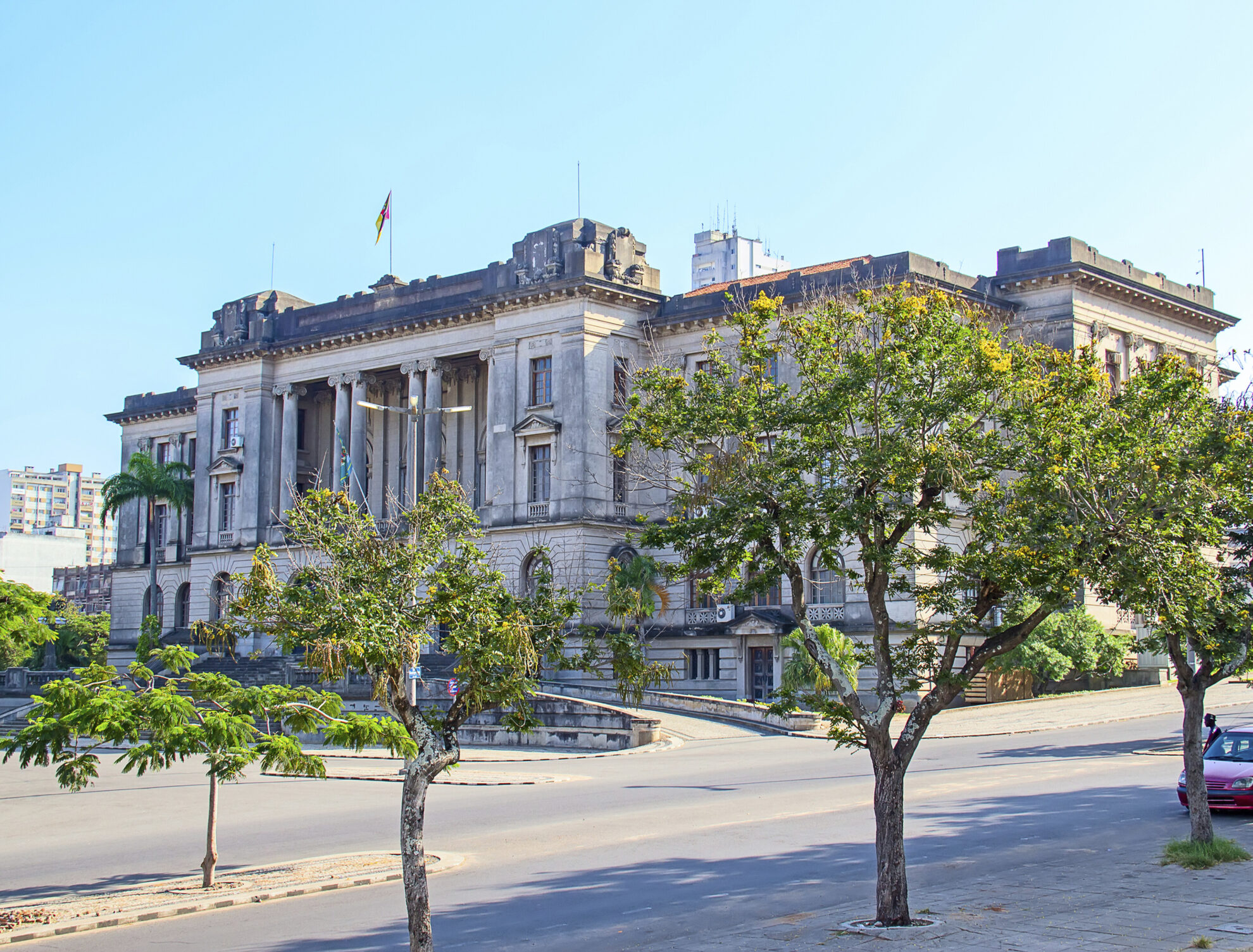 Das Rathaus in Maputo, Mosambik