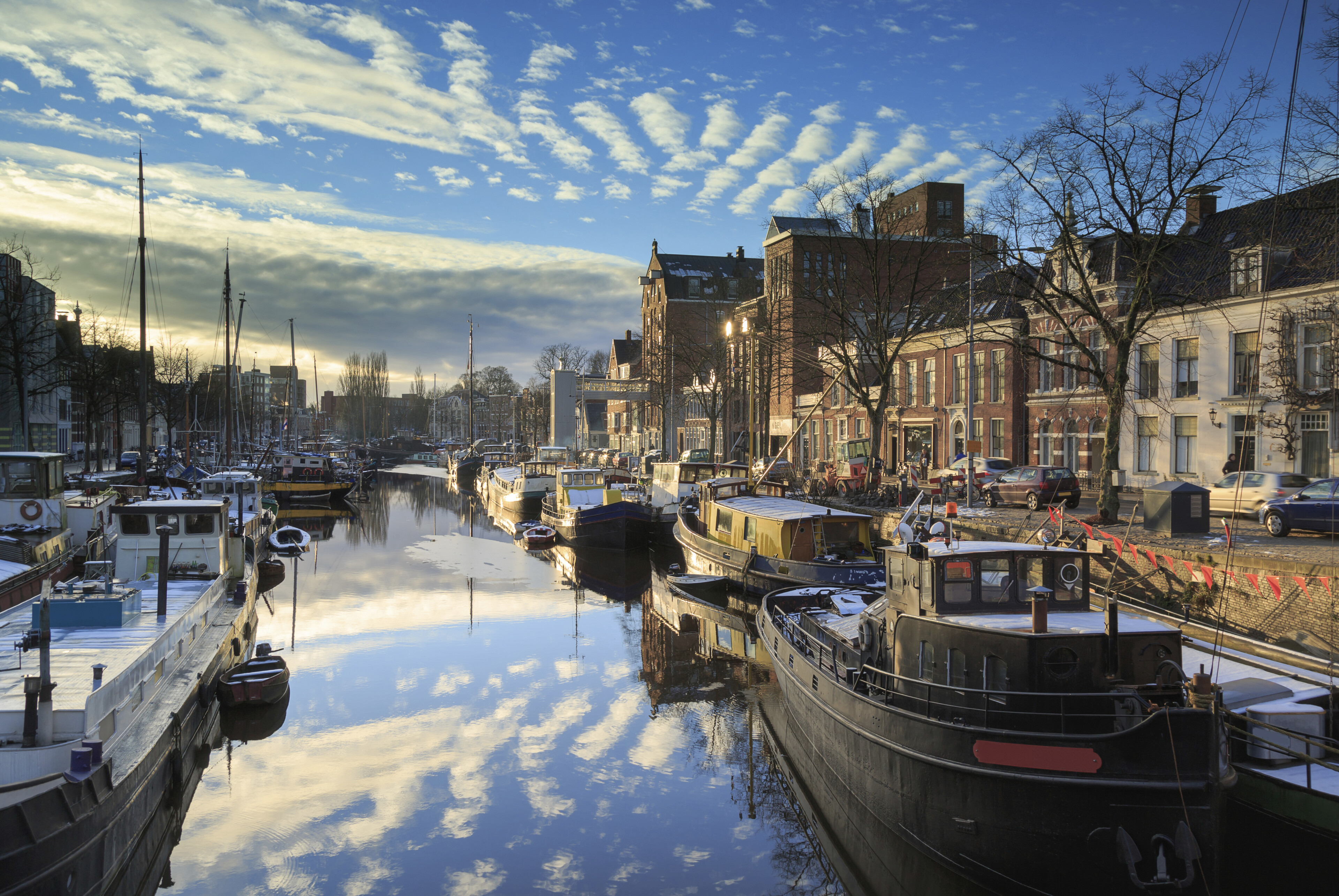 Der Hafen von Groningen, Niederlande