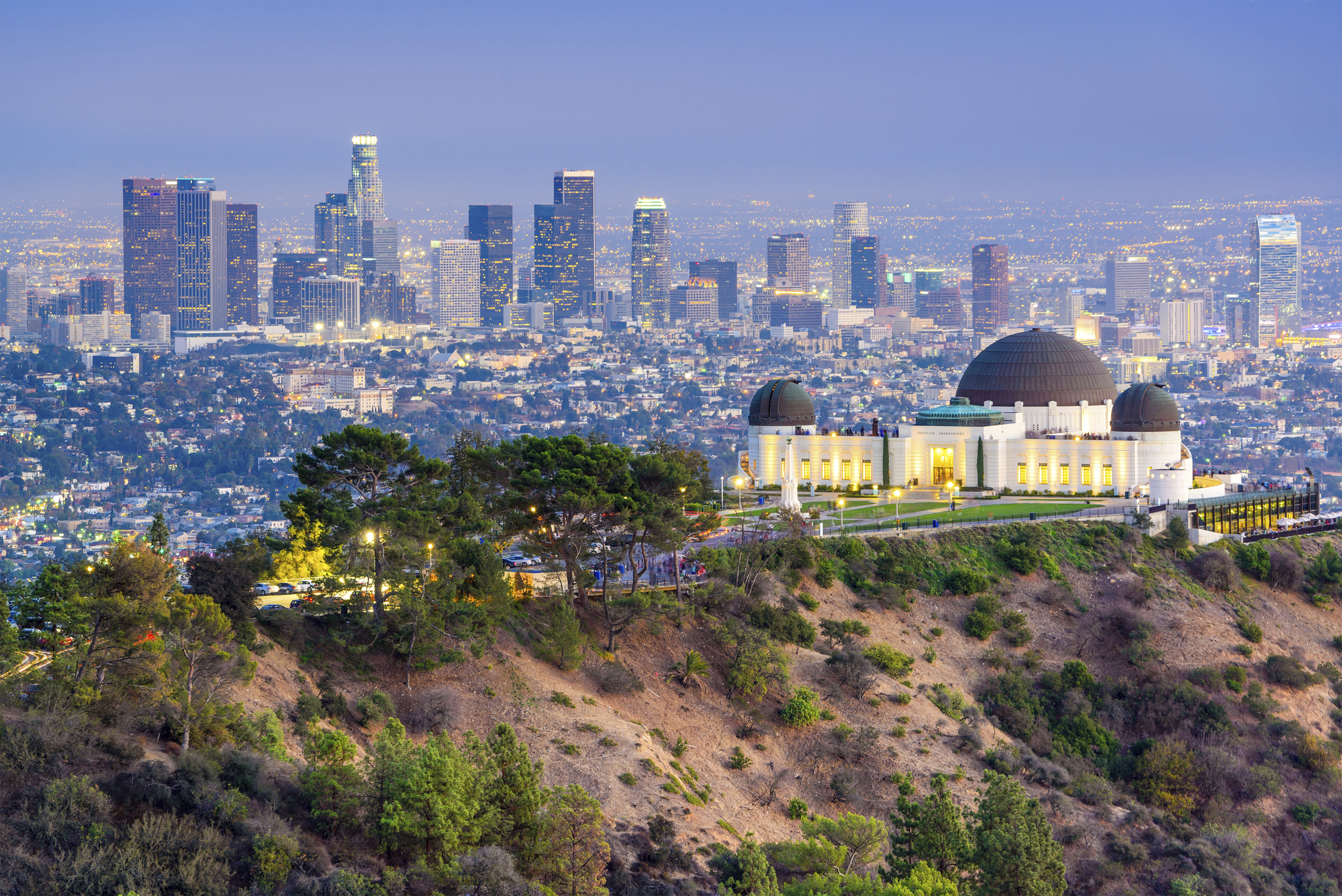 Das Griffith Observatorium in Los Angeles, USA