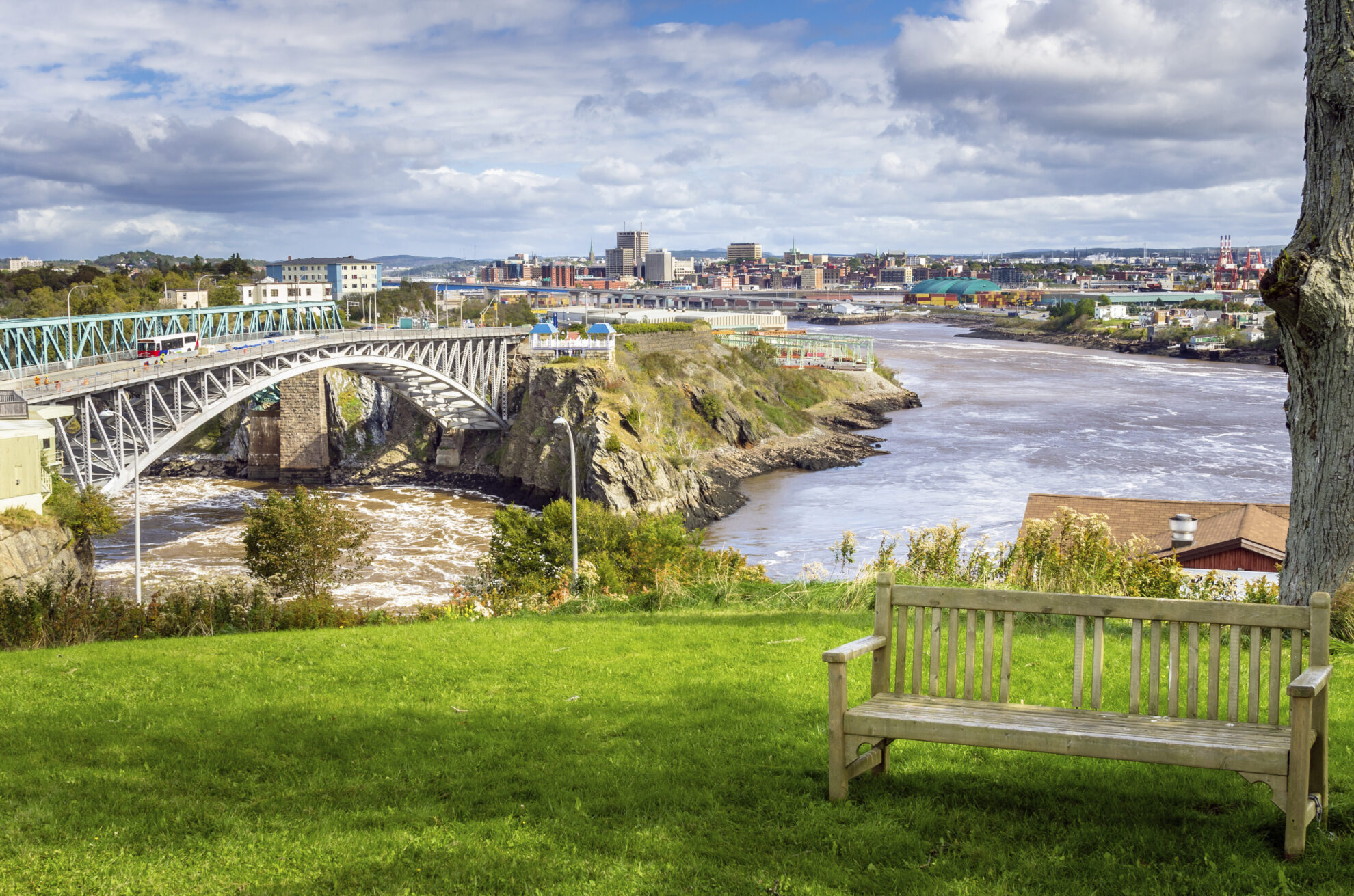 Panorama der Stadt Saint John, Kanada
