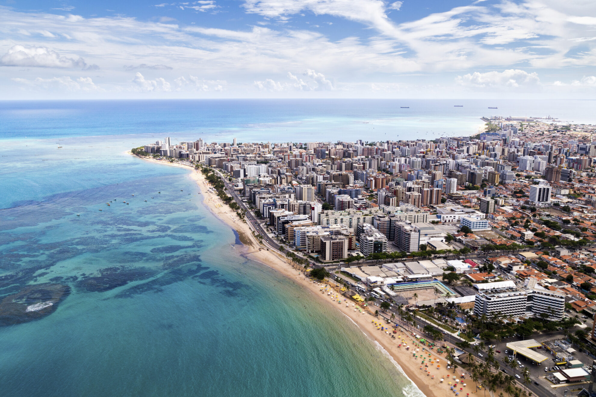 Küste und Lagune von Maceió, Brasilien