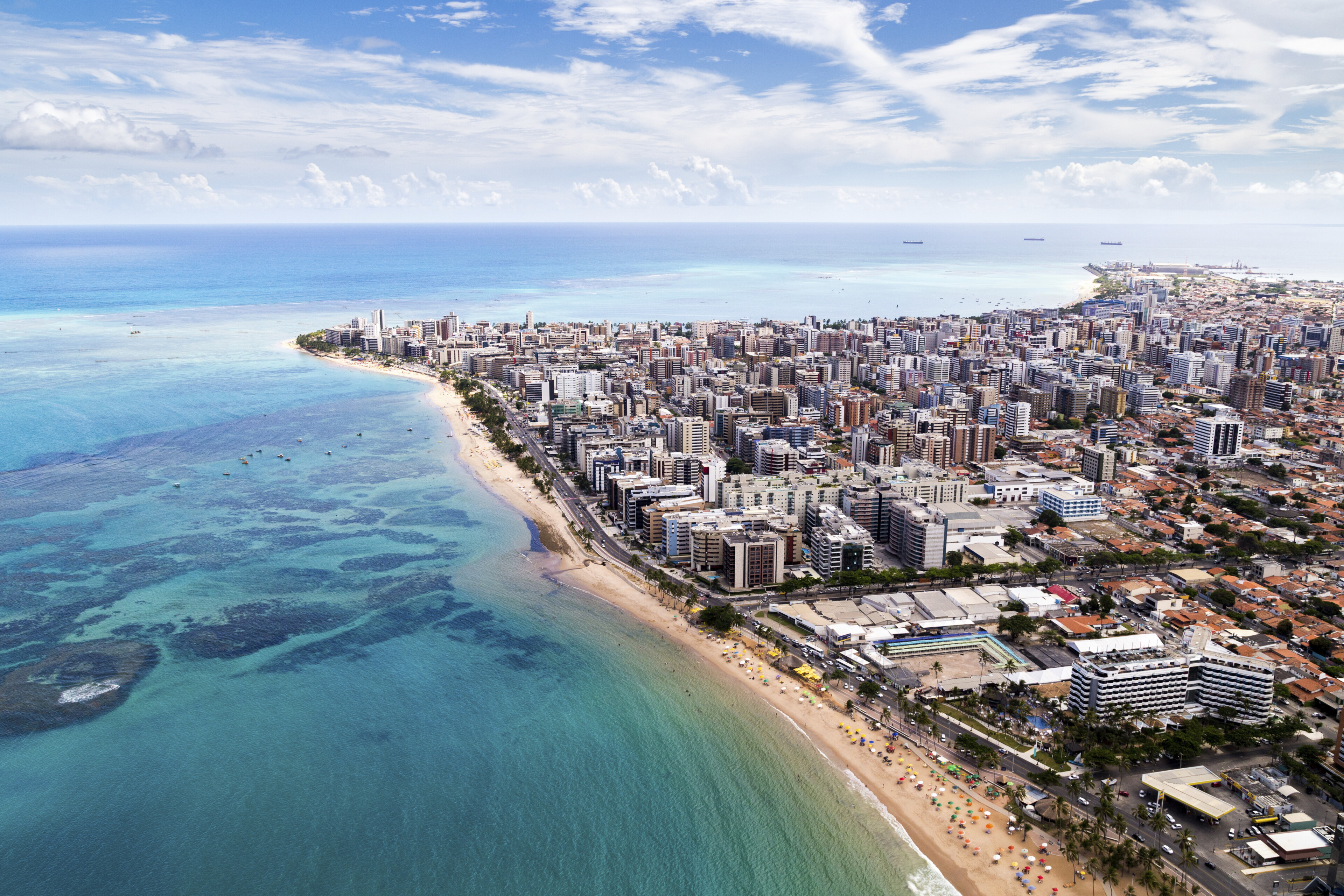 Küste und Lagune von Maceió, Brasilien