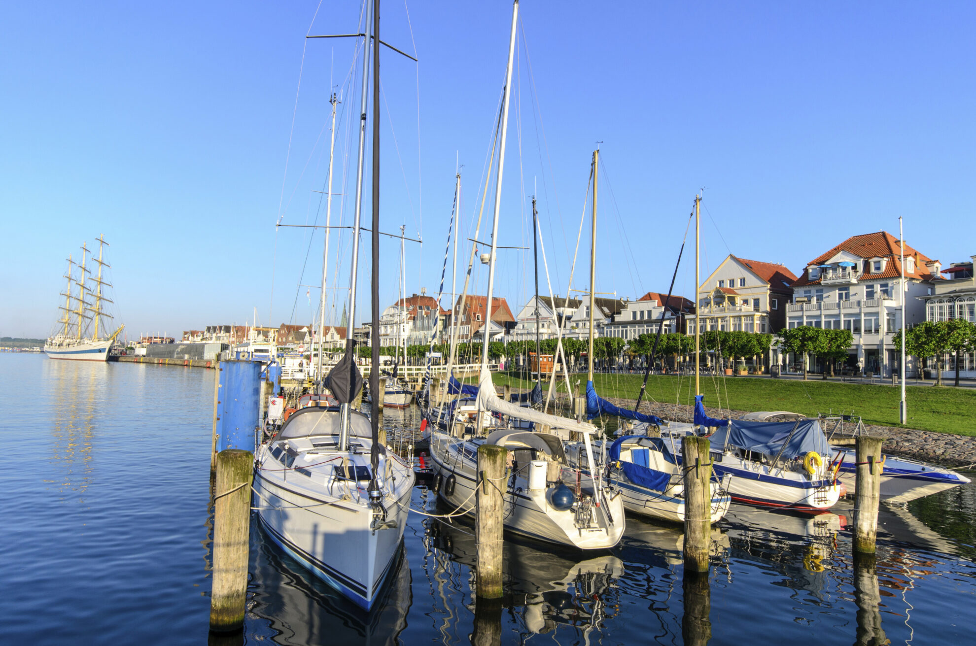 Segelboote in Travemünde, Deutschland