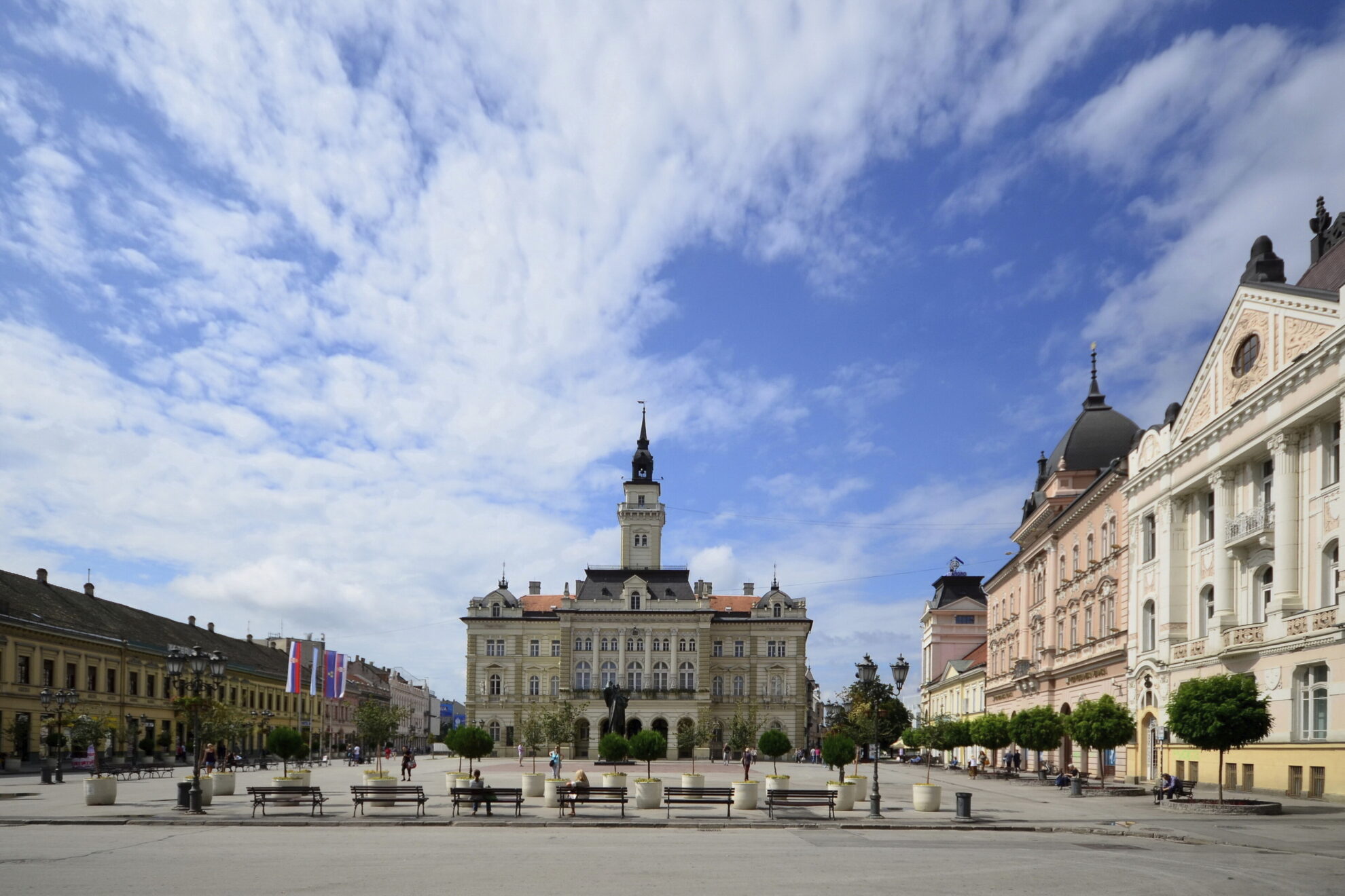 Rathaus in Novi Sad, Serbien
