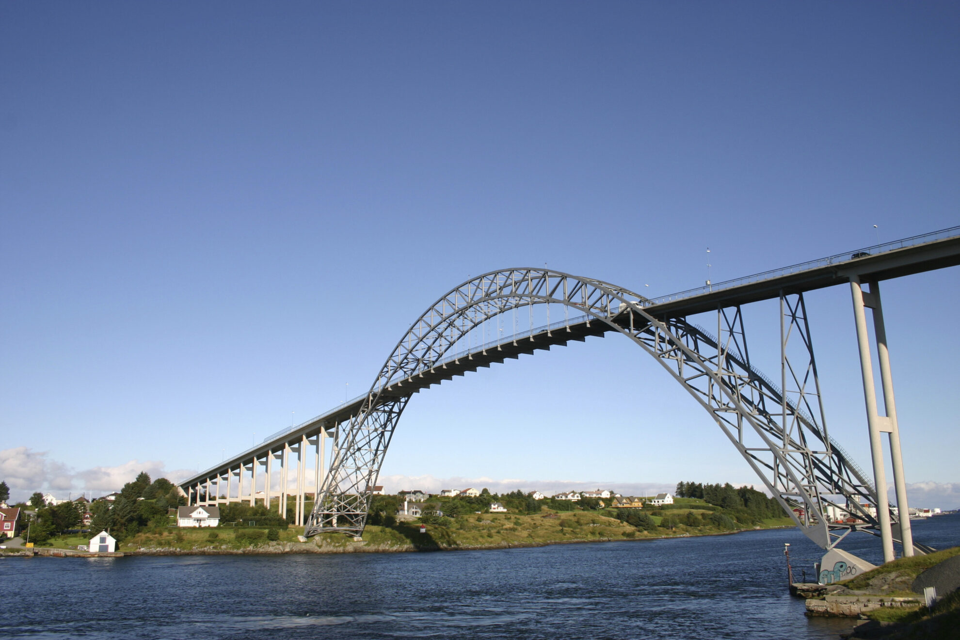 Karmsund Brücke in Haugesund, Norwegen