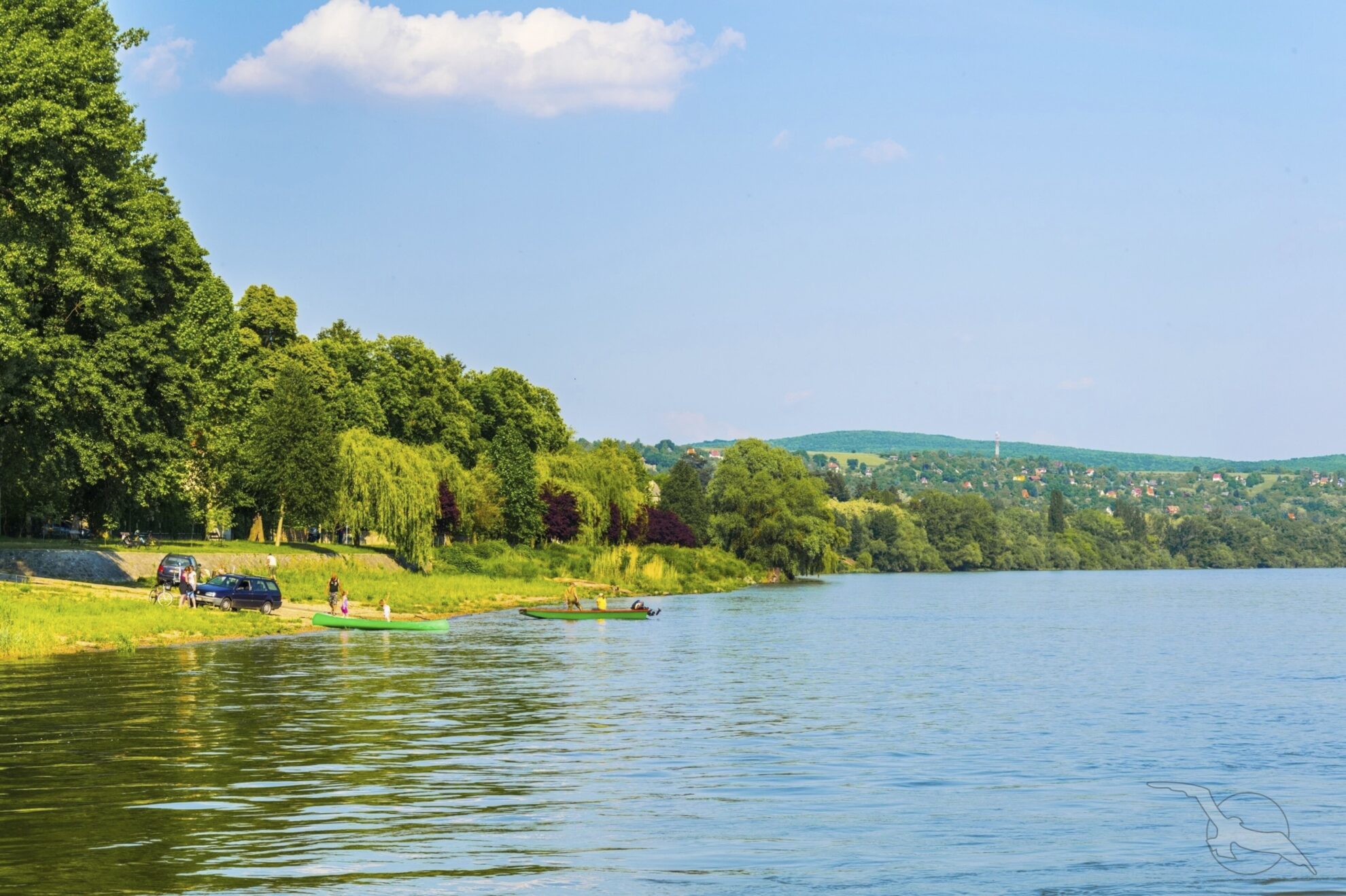 Landschaft von Esztergom und der Donau, Ungarn