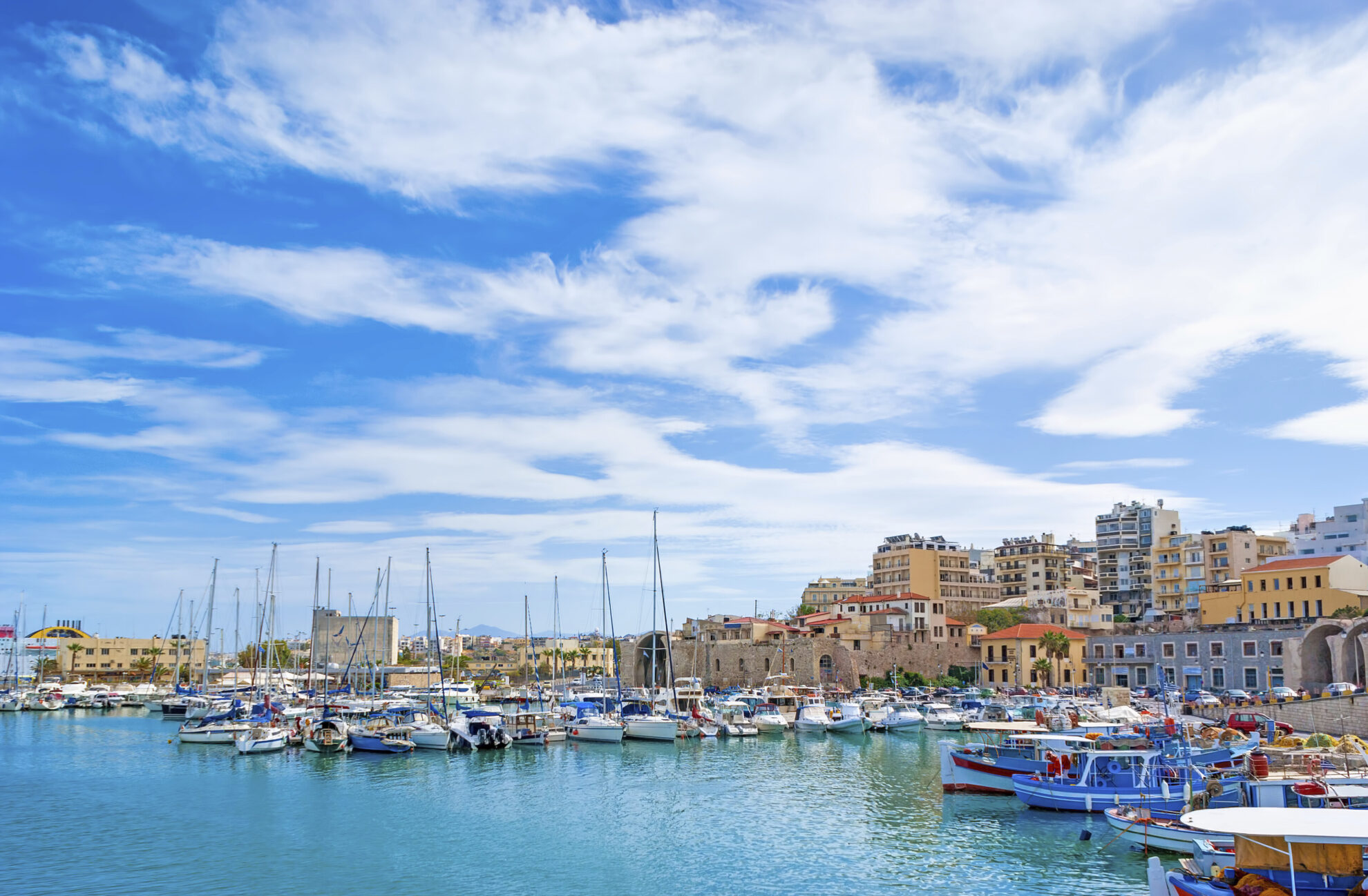 Hafen in Heraklion, Griechenland