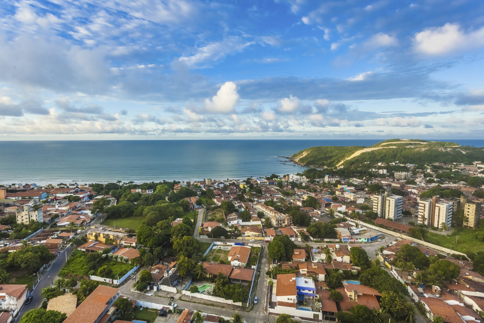 Luftaufnahme der Küste von Natal, Brasilien