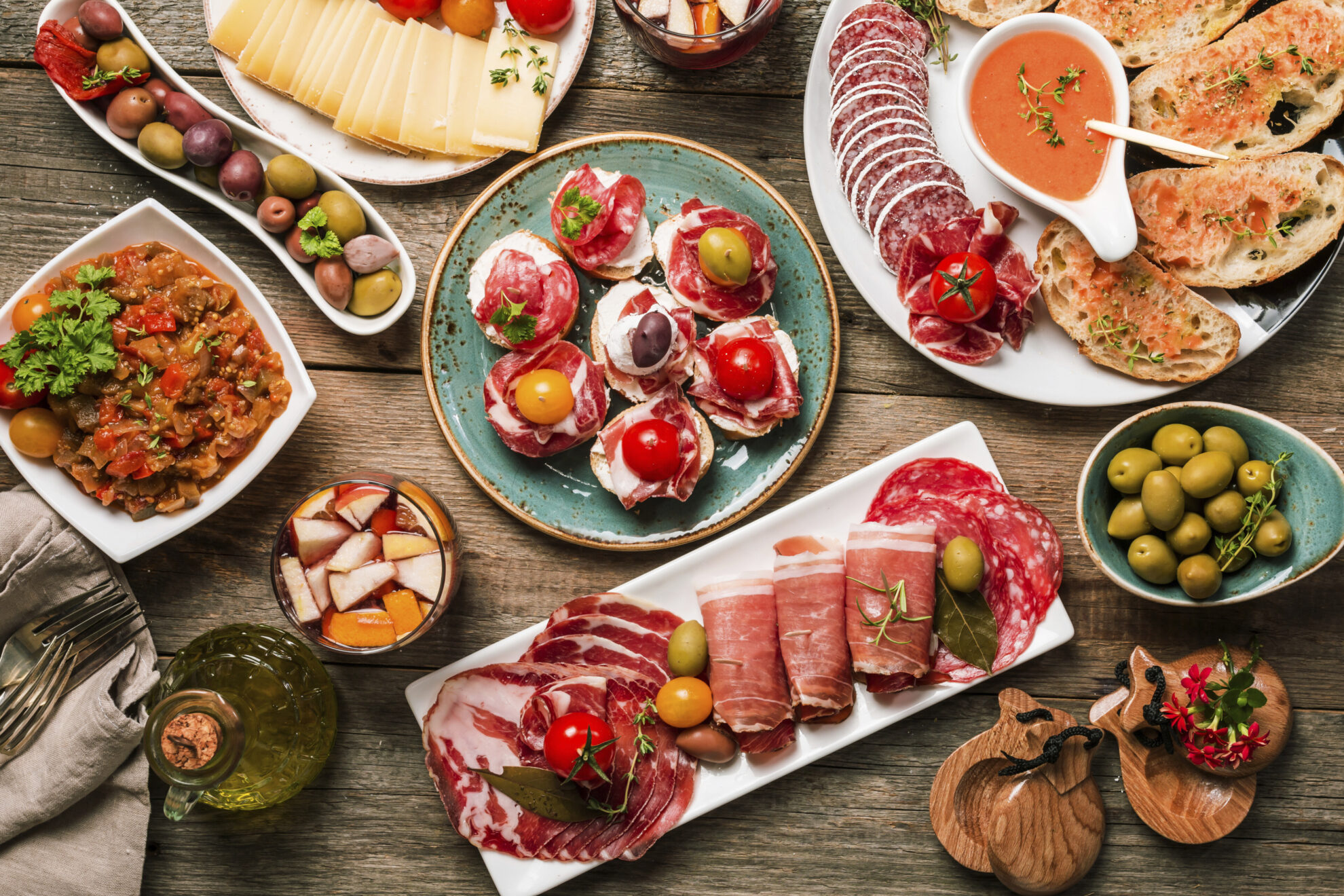 Traditionelle Tapas in Spanien