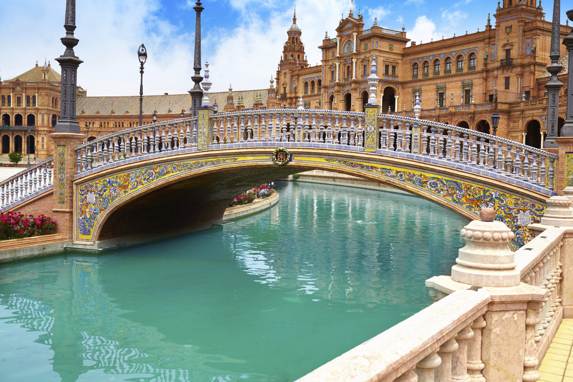 Plaza de Espana, Sevillia, Spanien