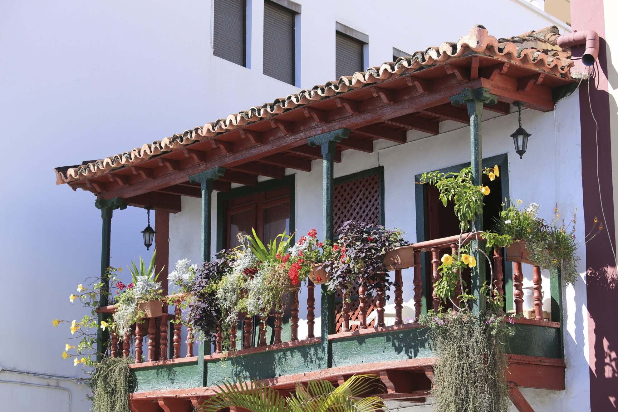 Balkon in Santa Cruz auf La Palma, Spanien