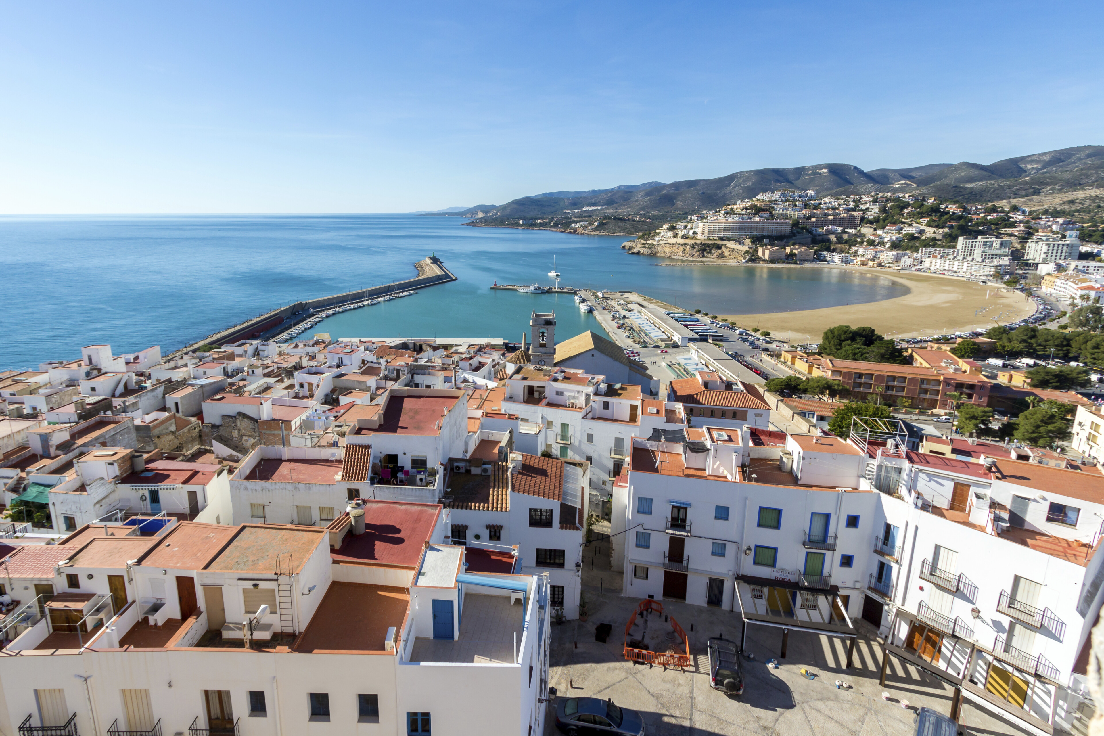 Stadt Peniscola, Spanien