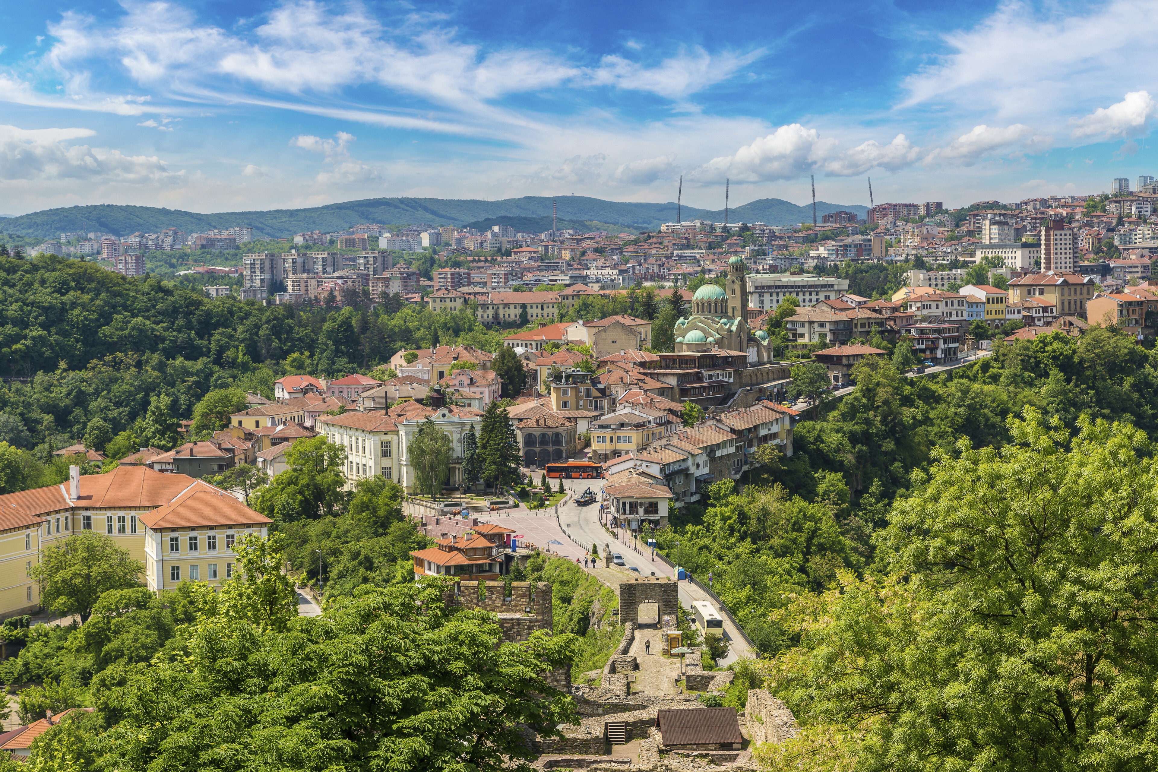 Panorama von Veliko Tarnovo, Bulgarien