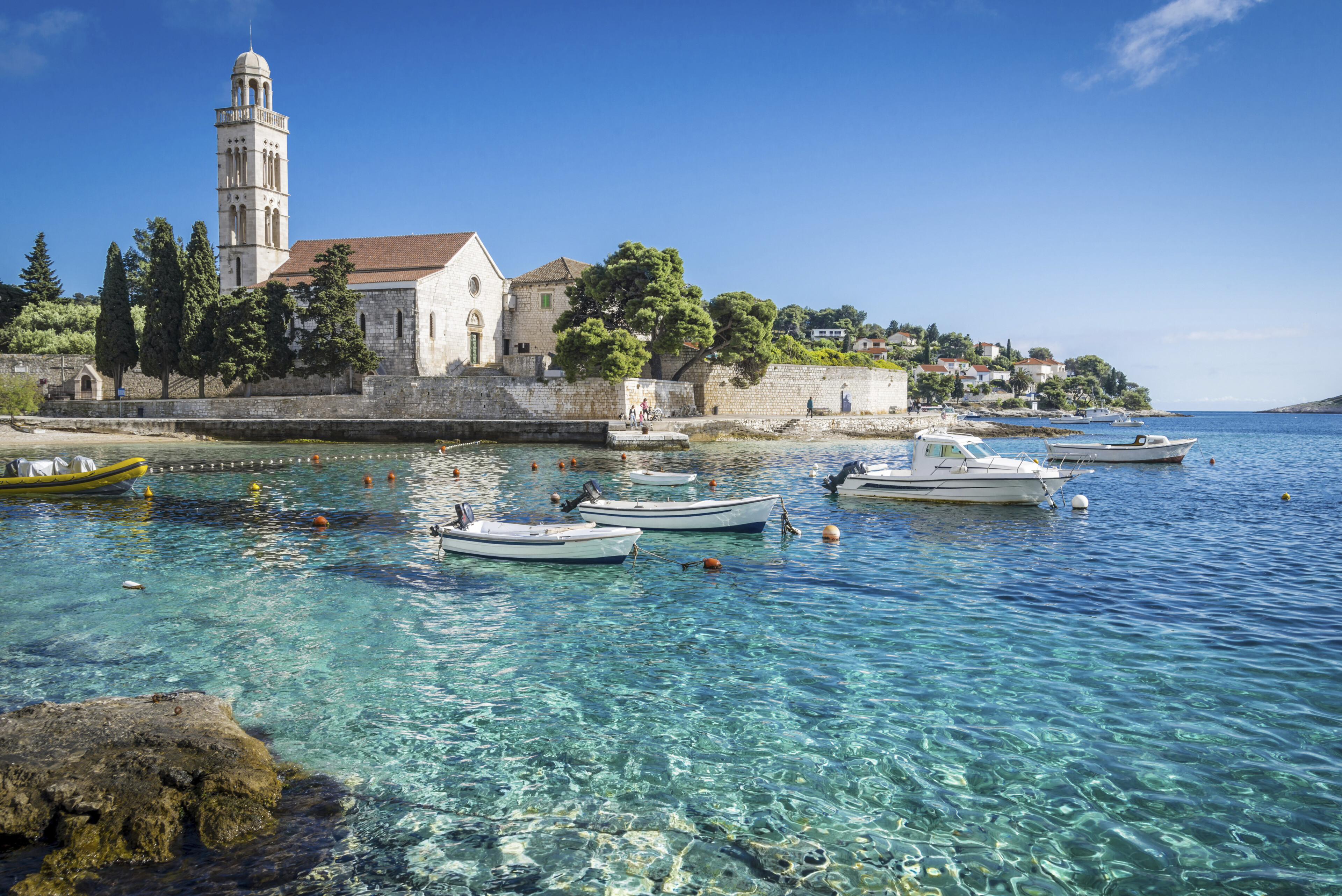 Das Franziskanerkloster in Hvar, Kroatien