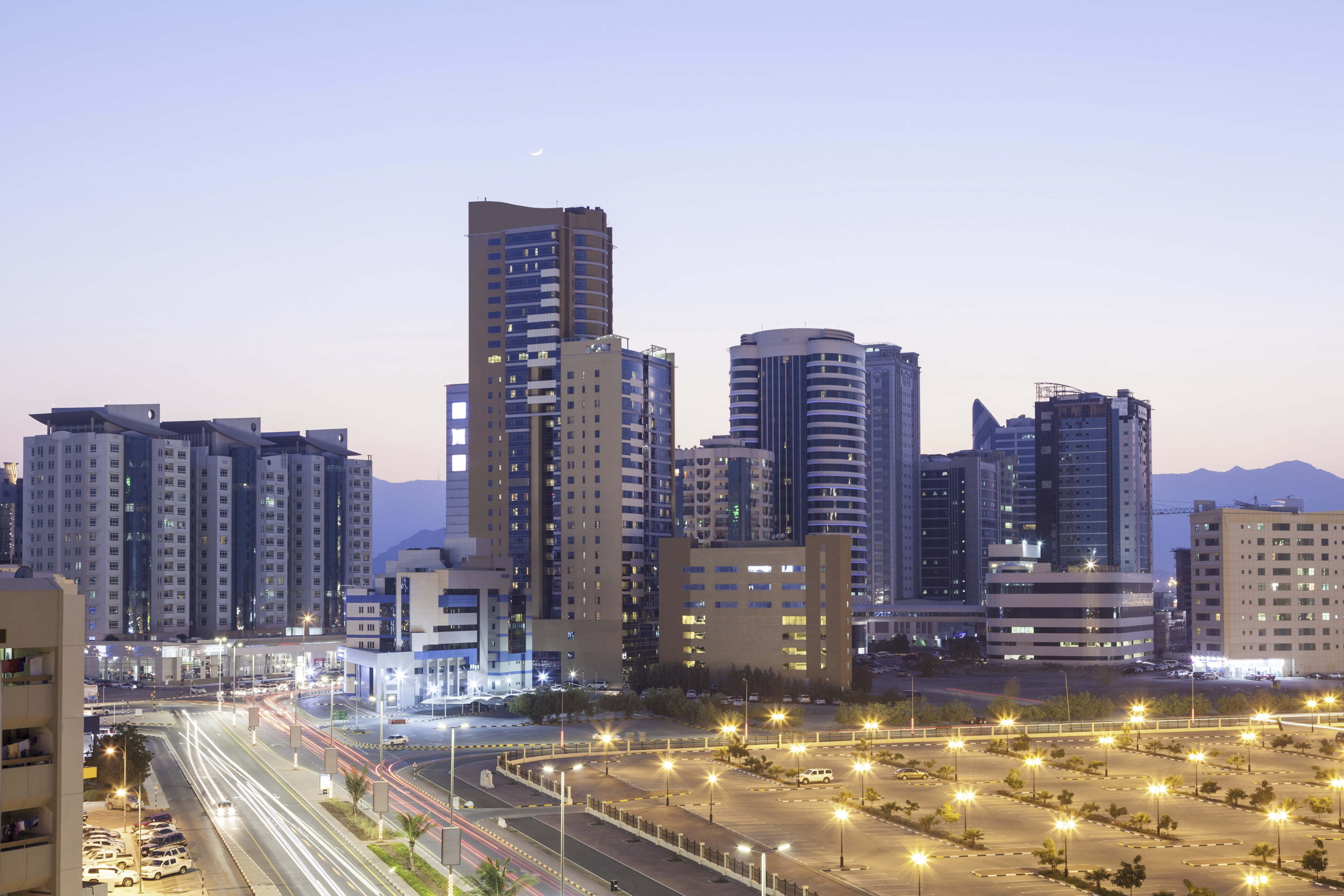 Skyline von Fujairah, V. A. Emirate