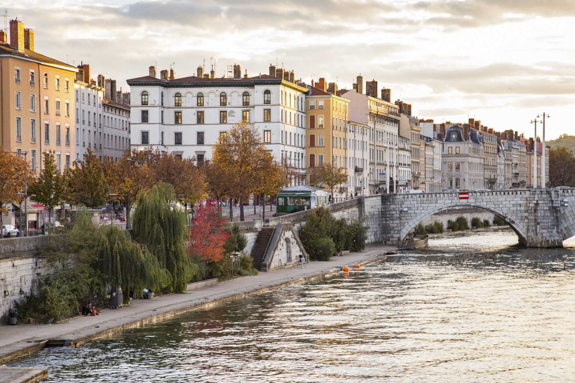 Sonnenuntergang in Lyon, Frankreich