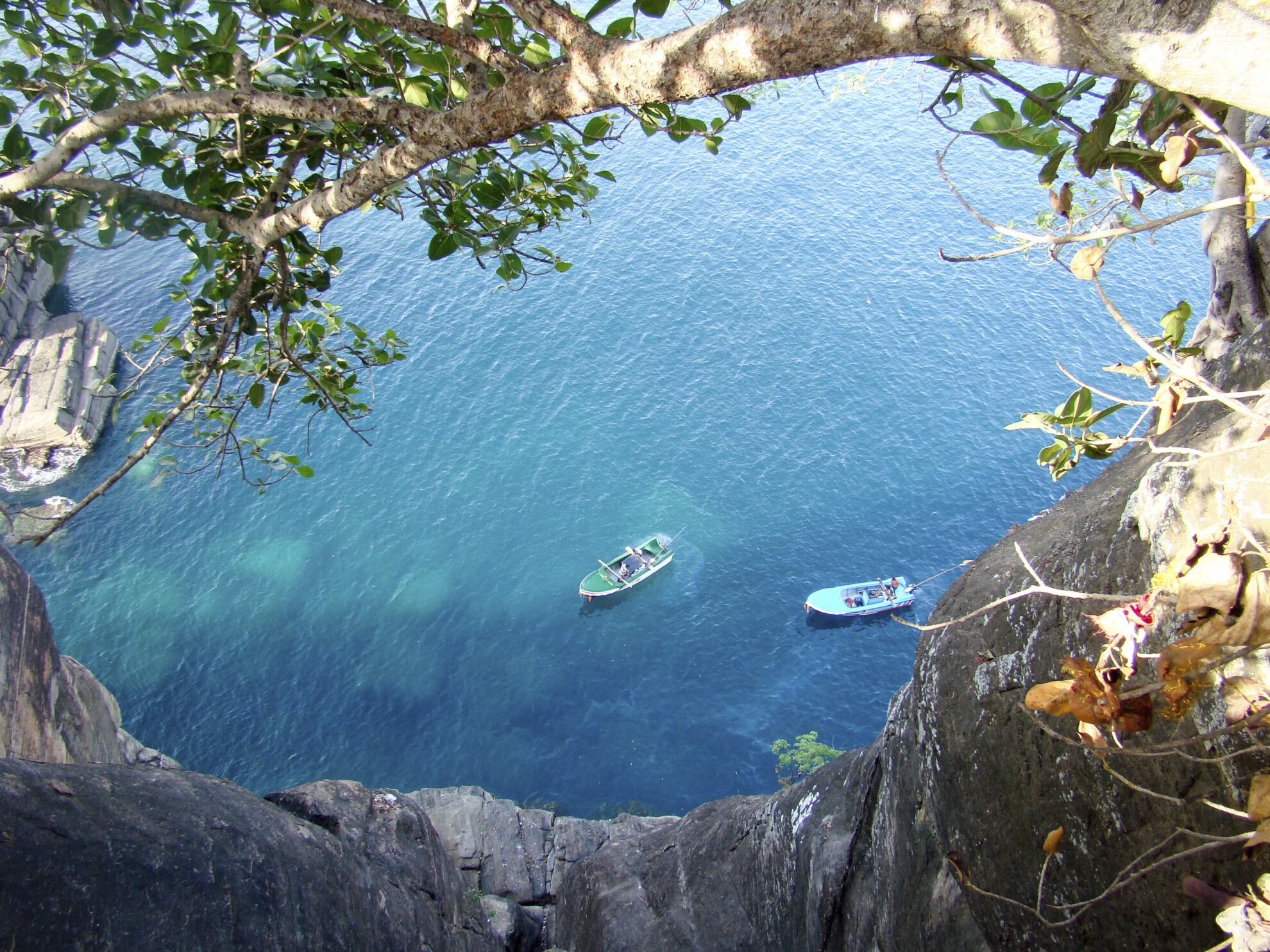 Luftansicht der Hafenstadt Trincomalee, Sri Lanka