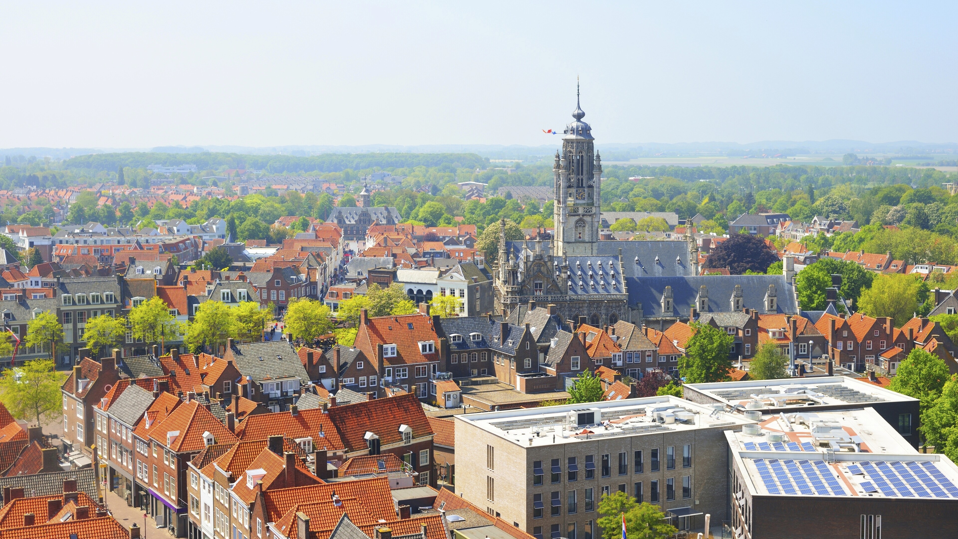 Luftaufnahme von Middelburg, Niederlande