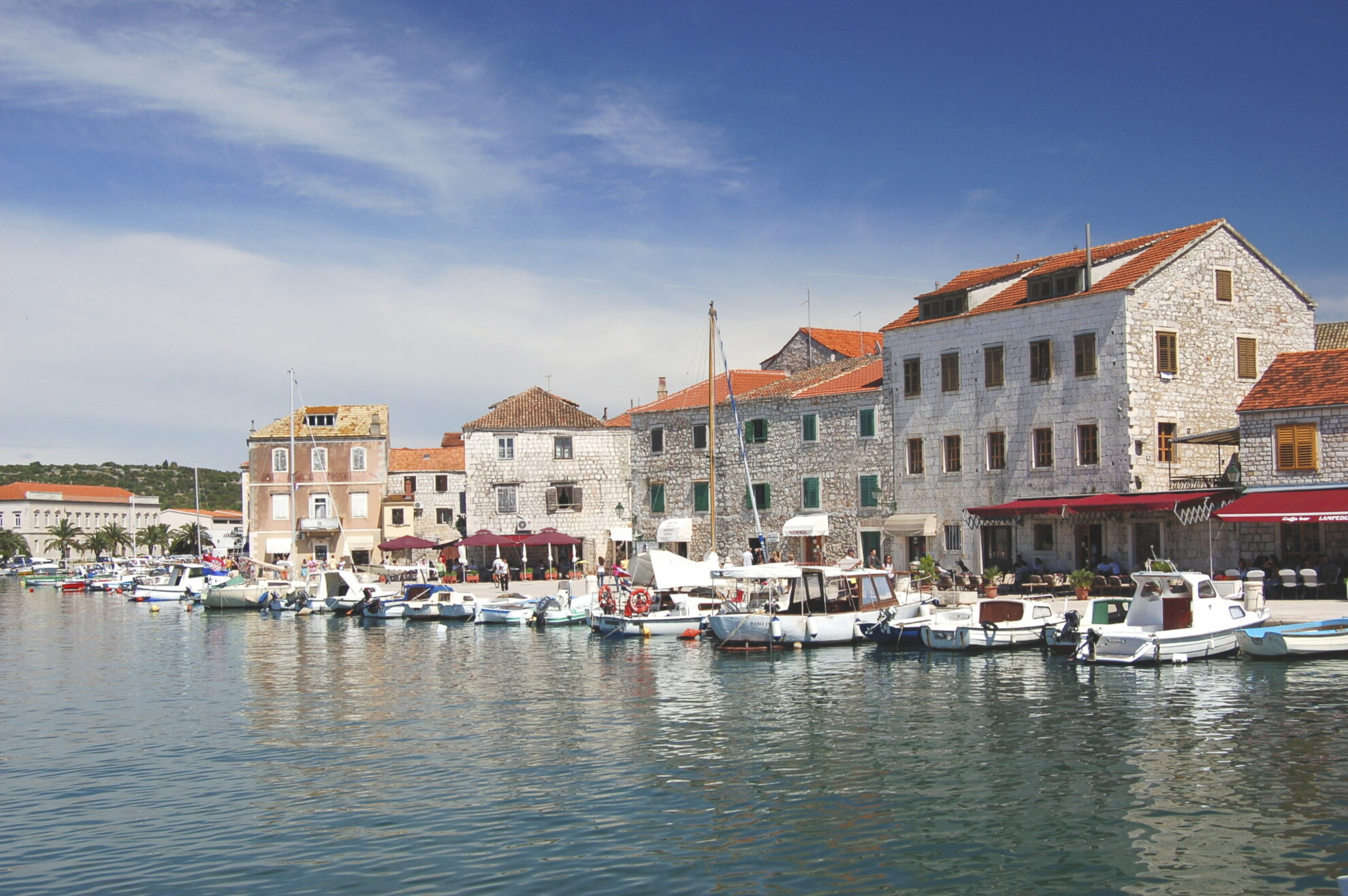 Hafen von Stari Grad, Insel Hvar, Kroatien