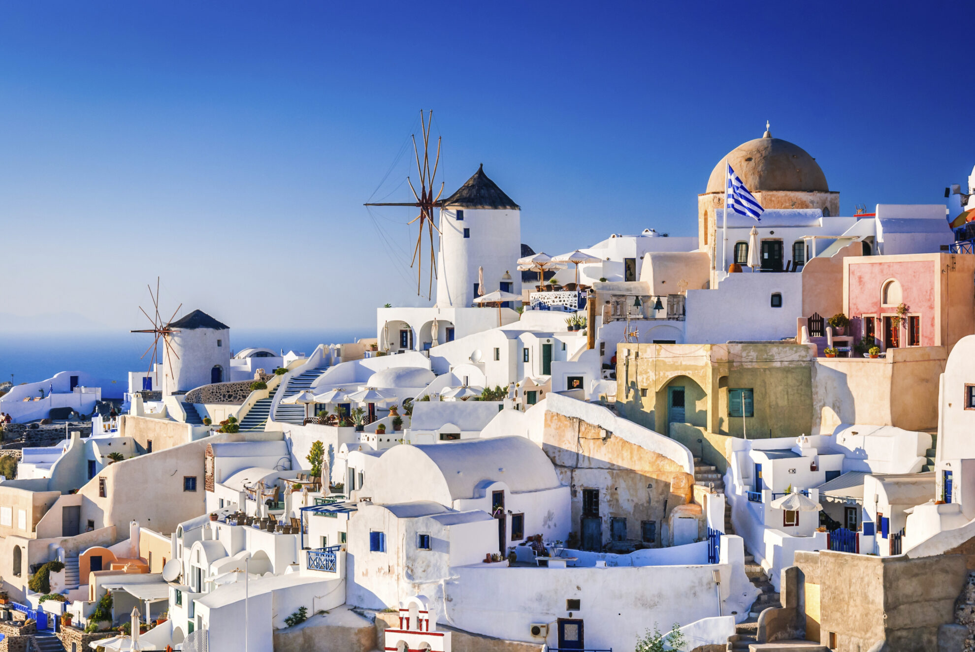 Panorama von Santorin, Griechenland