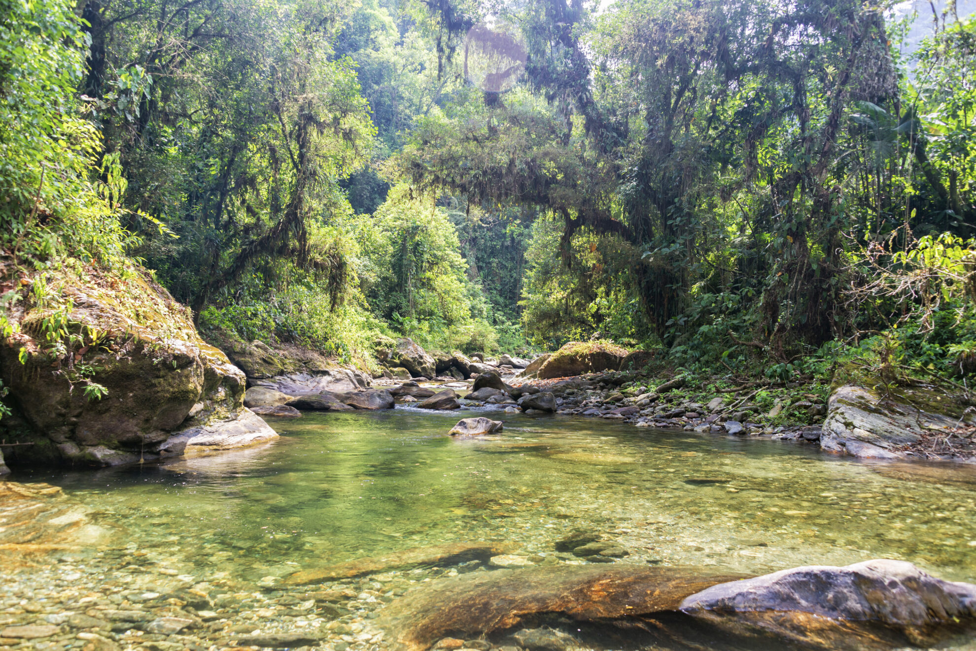 Landschaft von Sierra Nevada in Santa Marta, Kolumbien