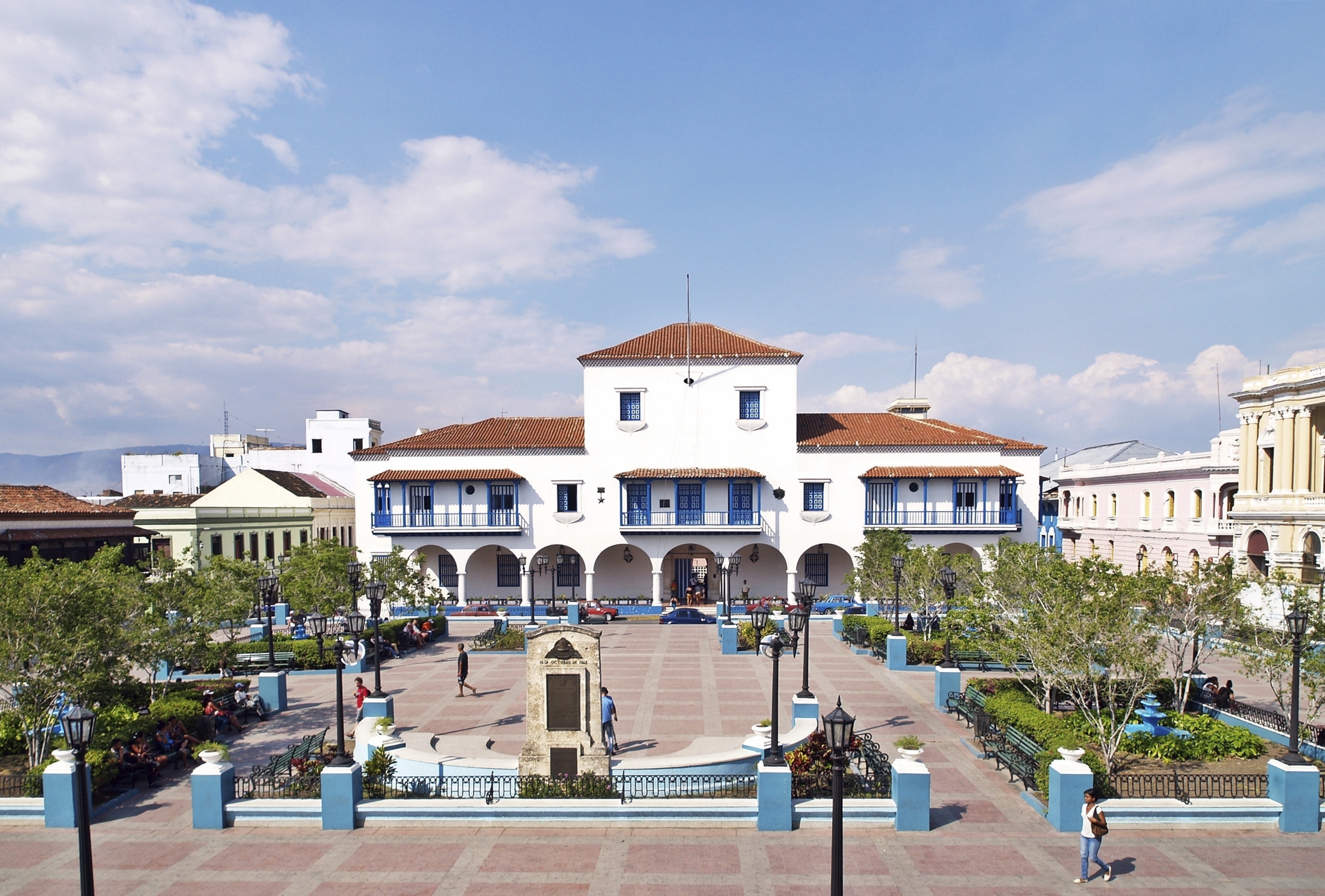 Historisches Gebäude in Santiago de Cuba auf Kuba, Karibik