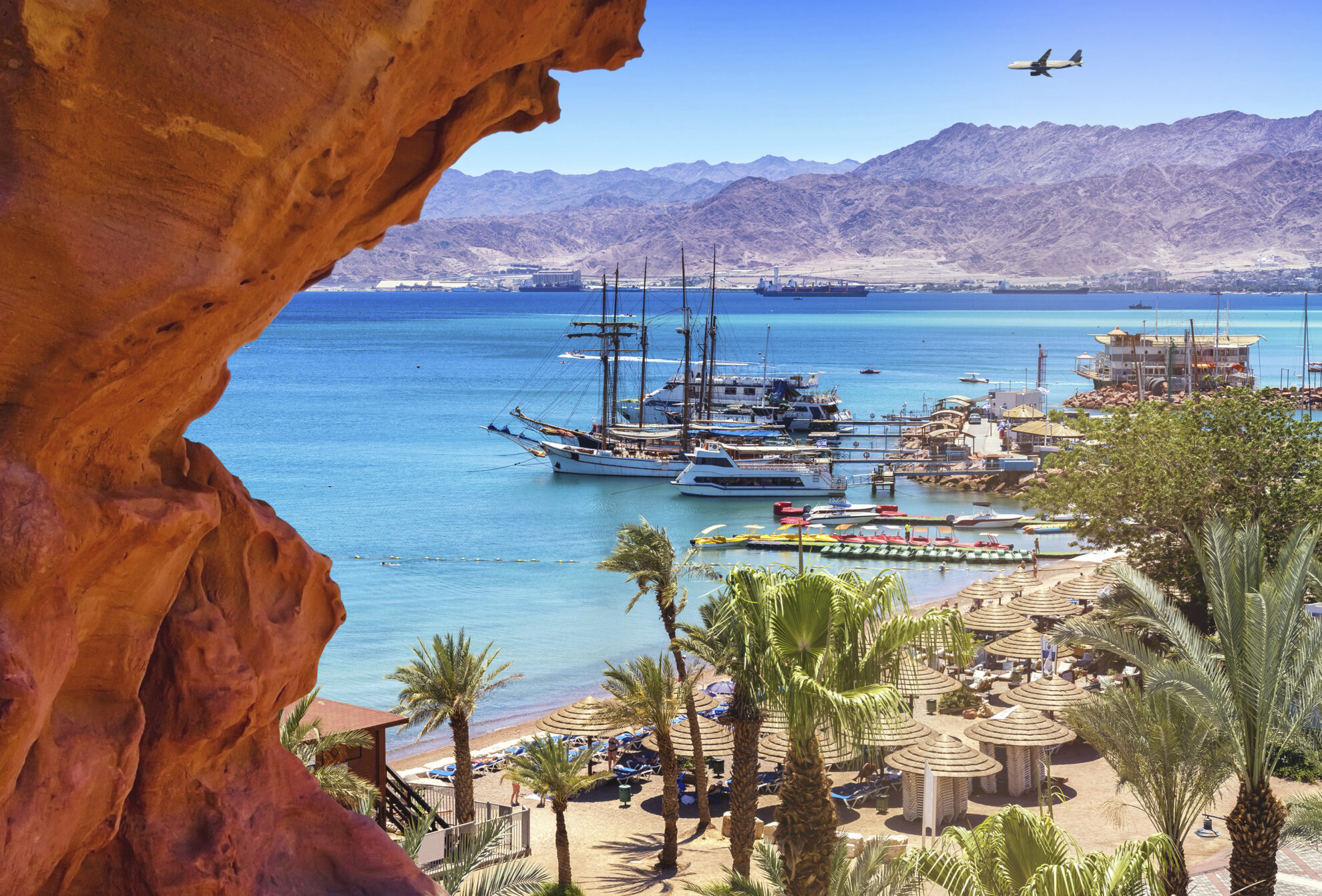 Strand von Eilat, Israel