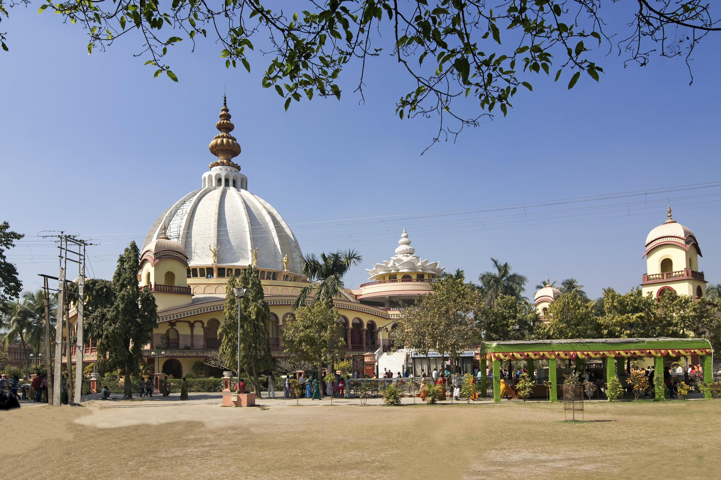 Hare Krishna Tempel in Mayapur, Indien