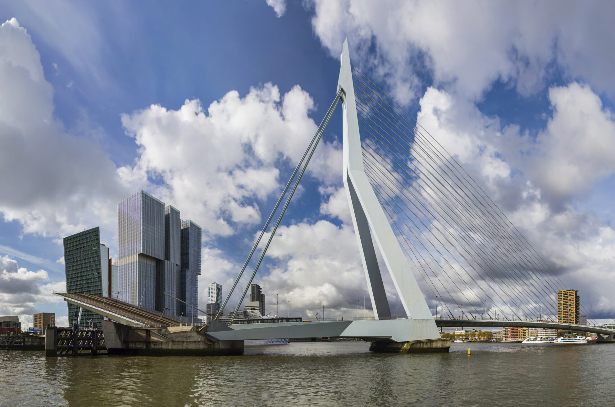 Erasmusbrücke in Rotterdam, Niederlande