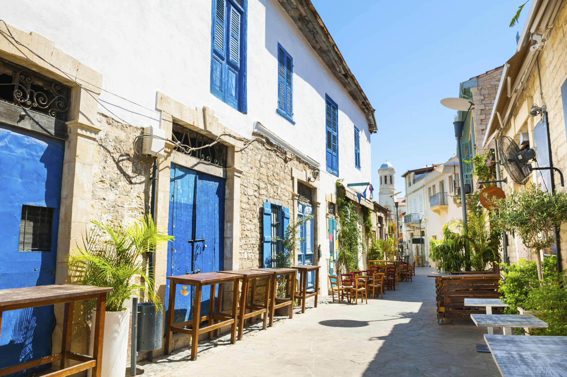 Gasse in Limassol, Zypern