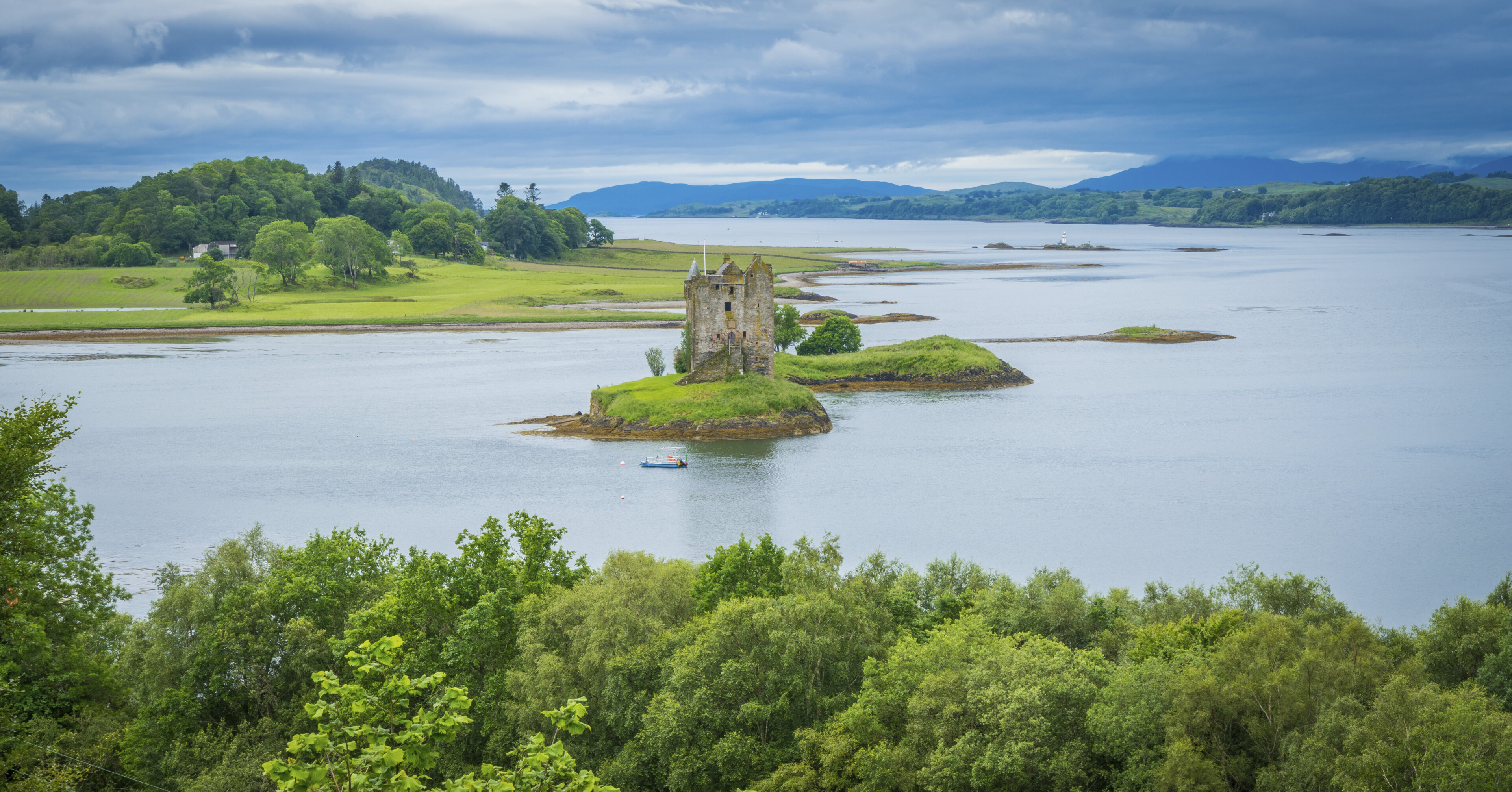 Burg Stalker am Loch Linnhe, Schottland