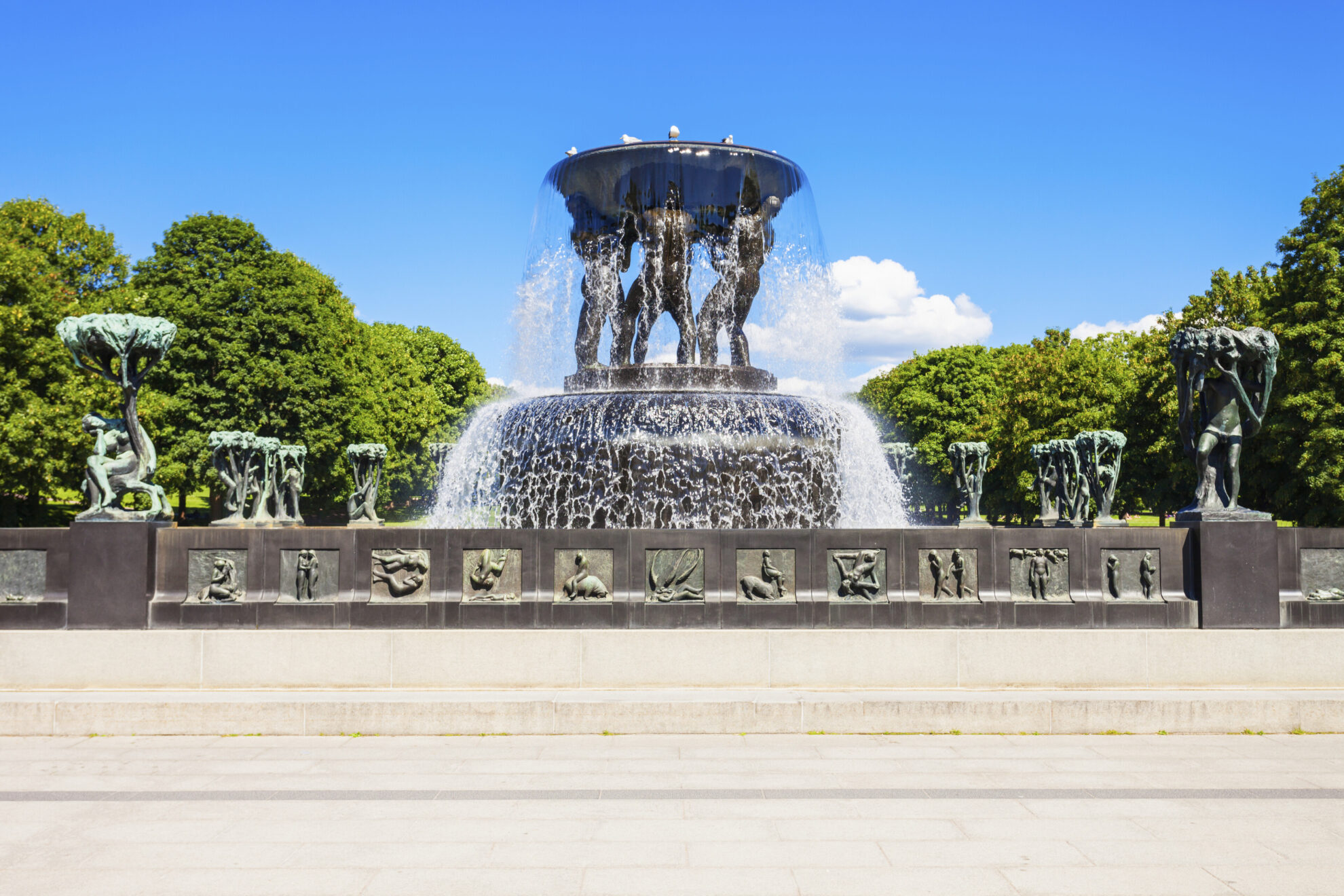 Vigelandpark in Oslo, Norwegen