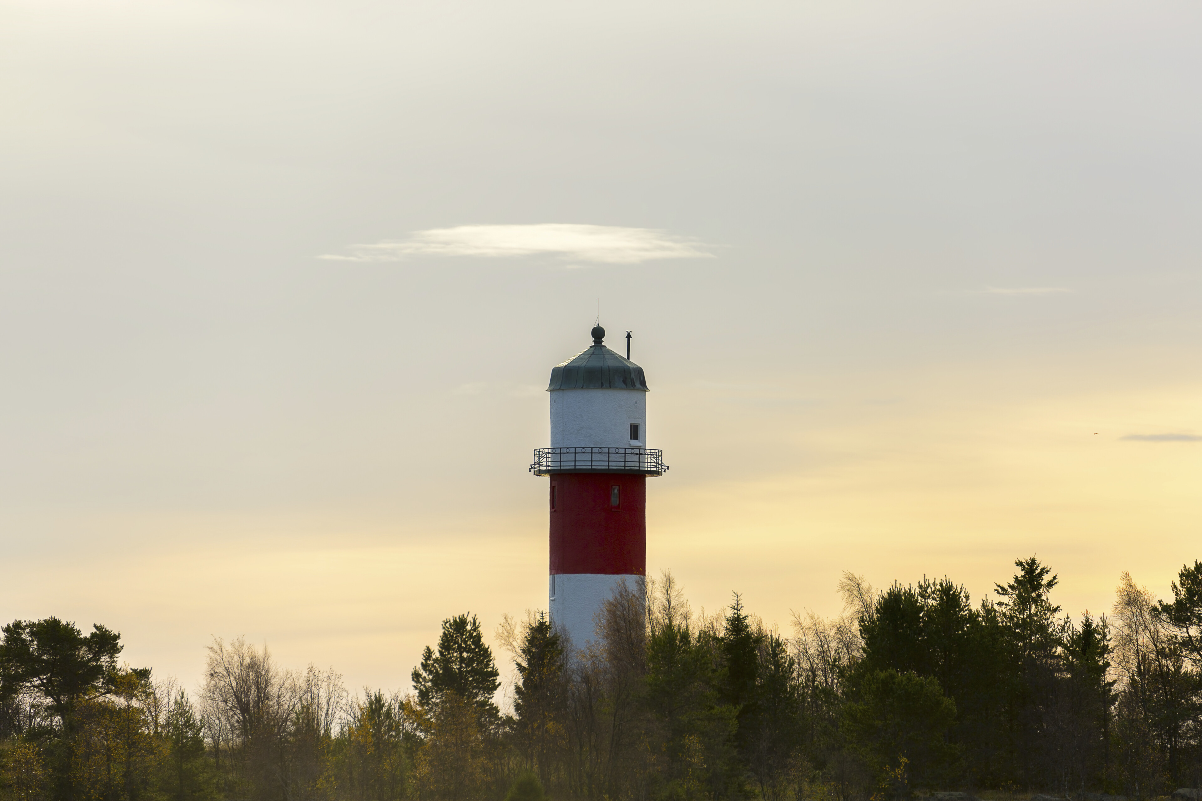 Leuchtturm in Holmsund, Schweden