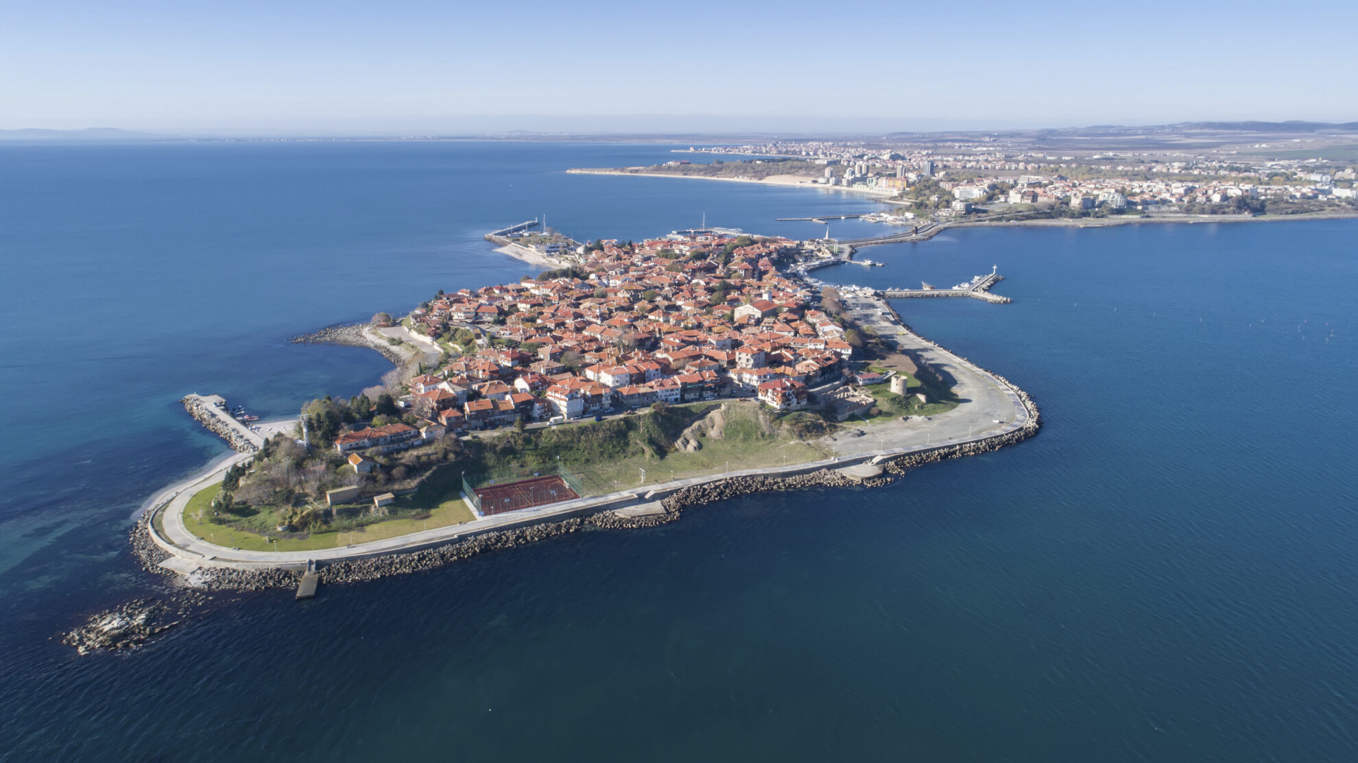 Luftaufnahme von Nessebar, Bulgarien