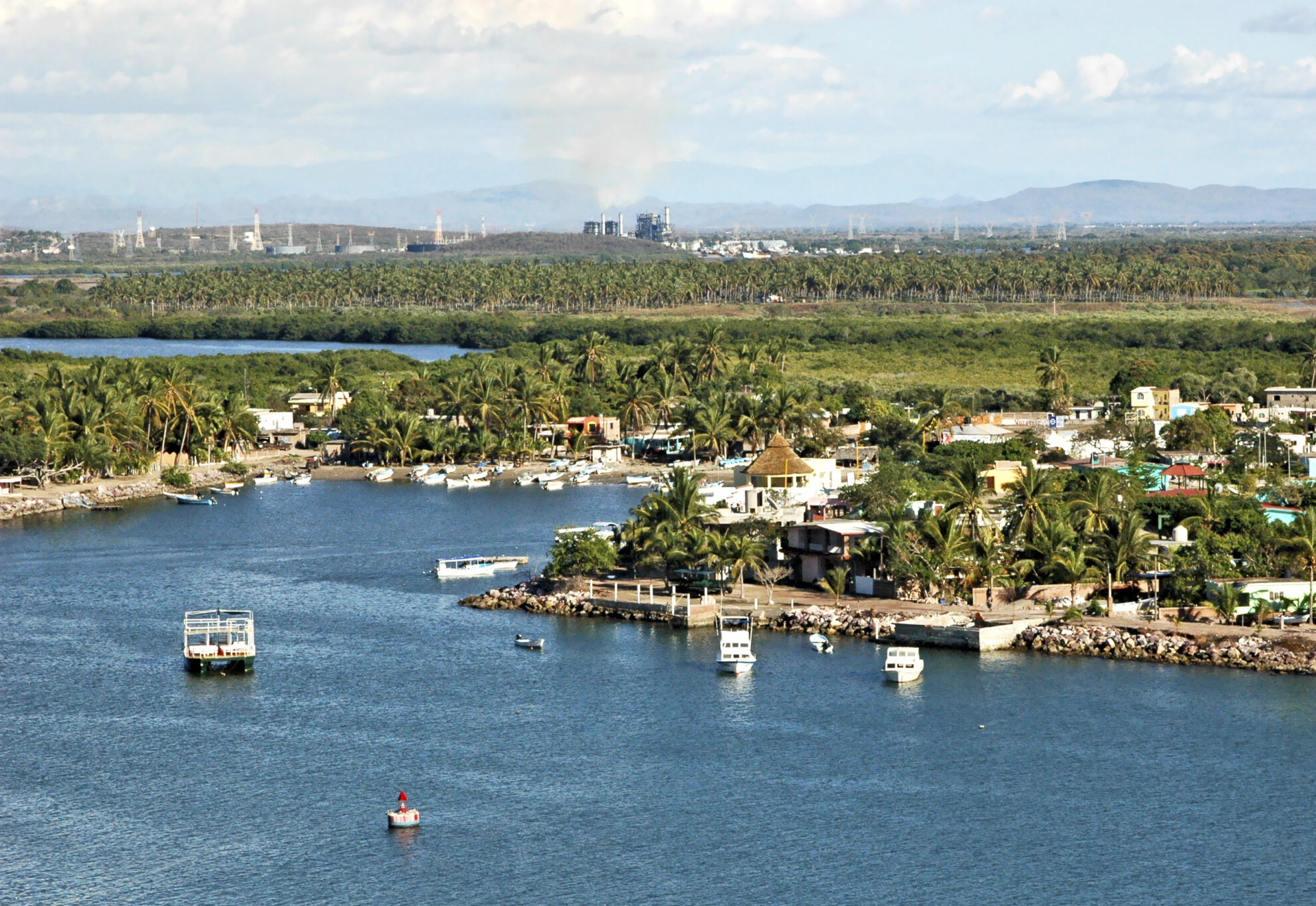 Luftaufnahme der Küste von Mazatlán, Mexiko