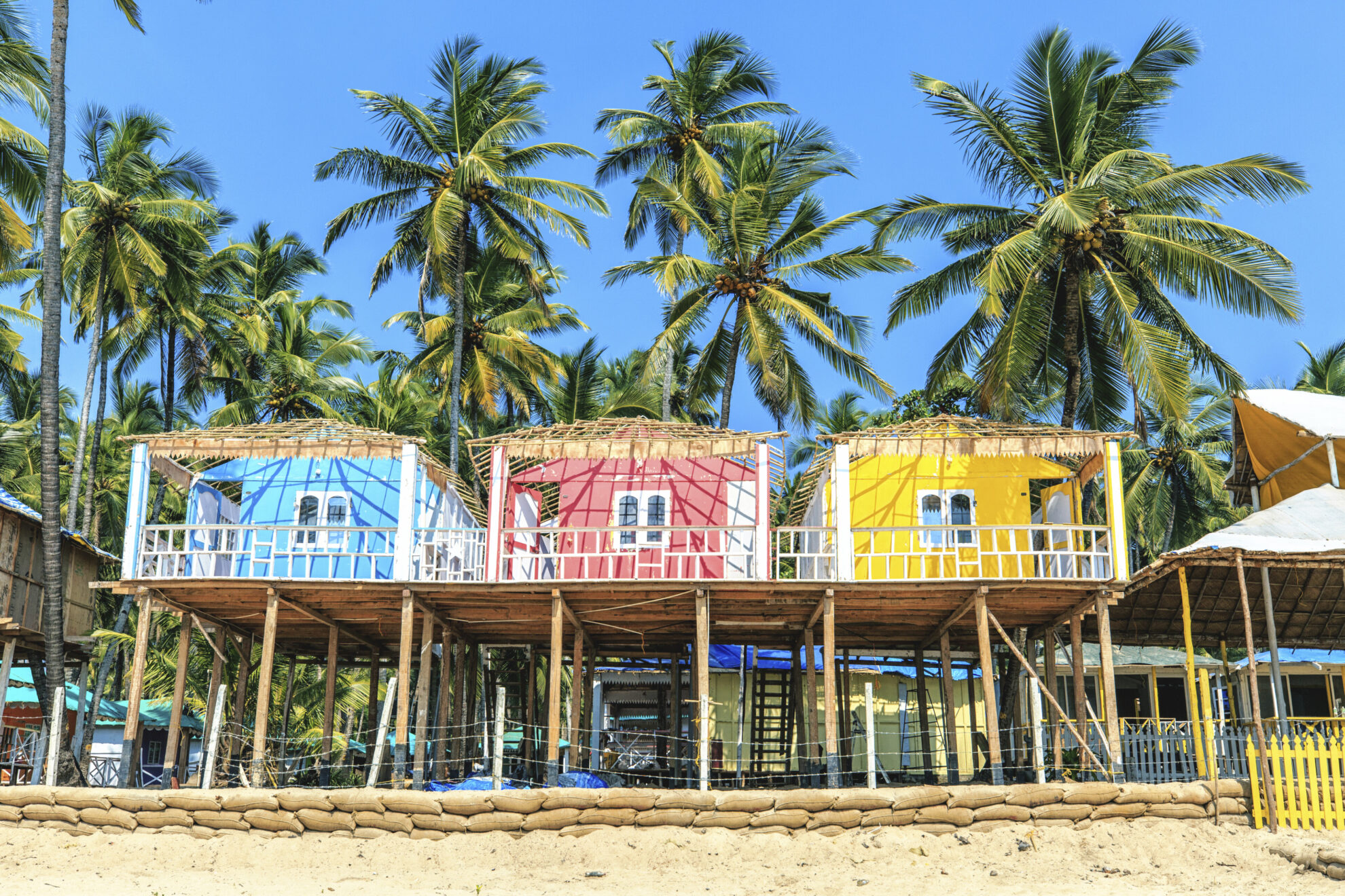 Palolem Strand in Mormugao, Indien