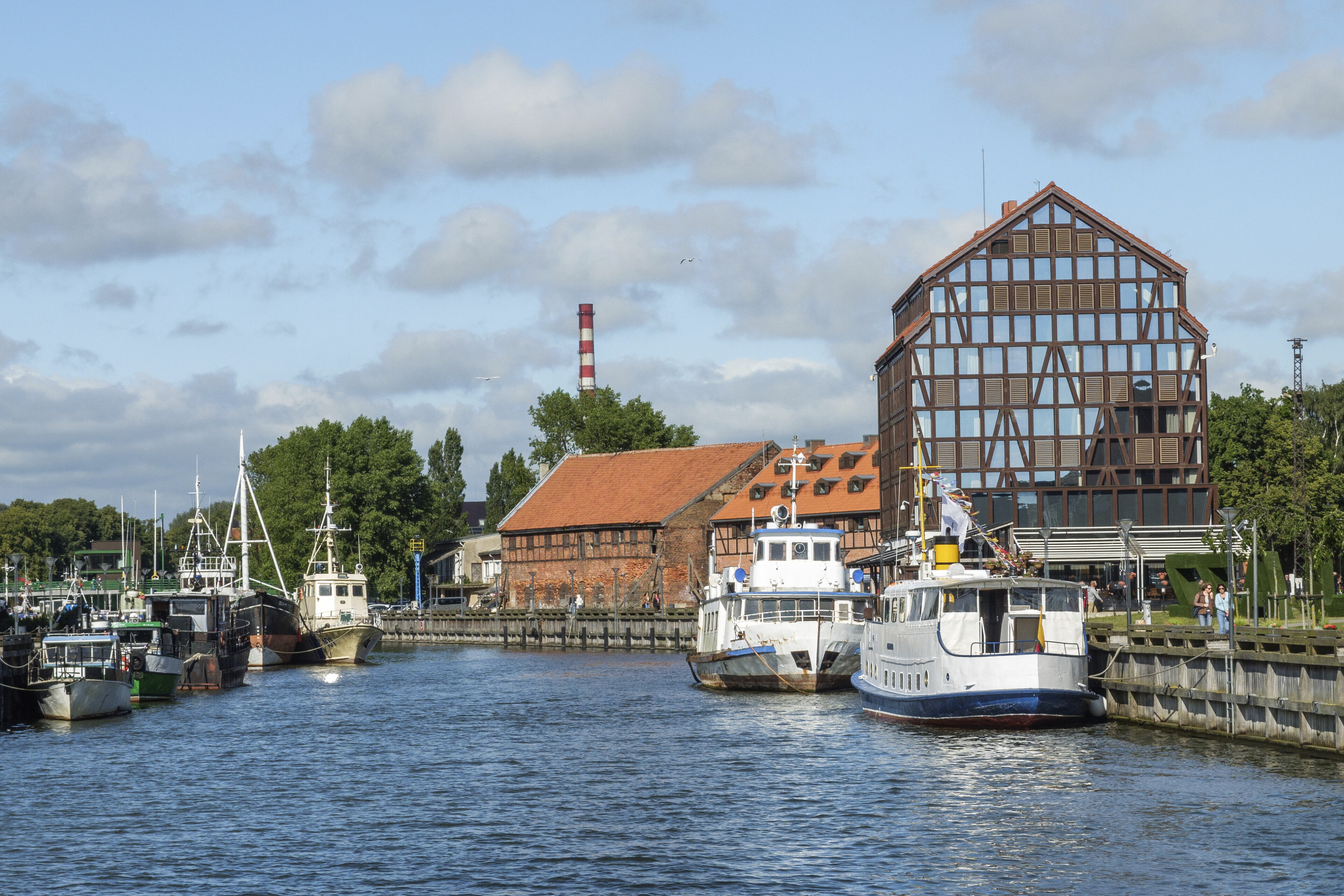 Speicherhaus an der Dange in Klaipeda, Litauen