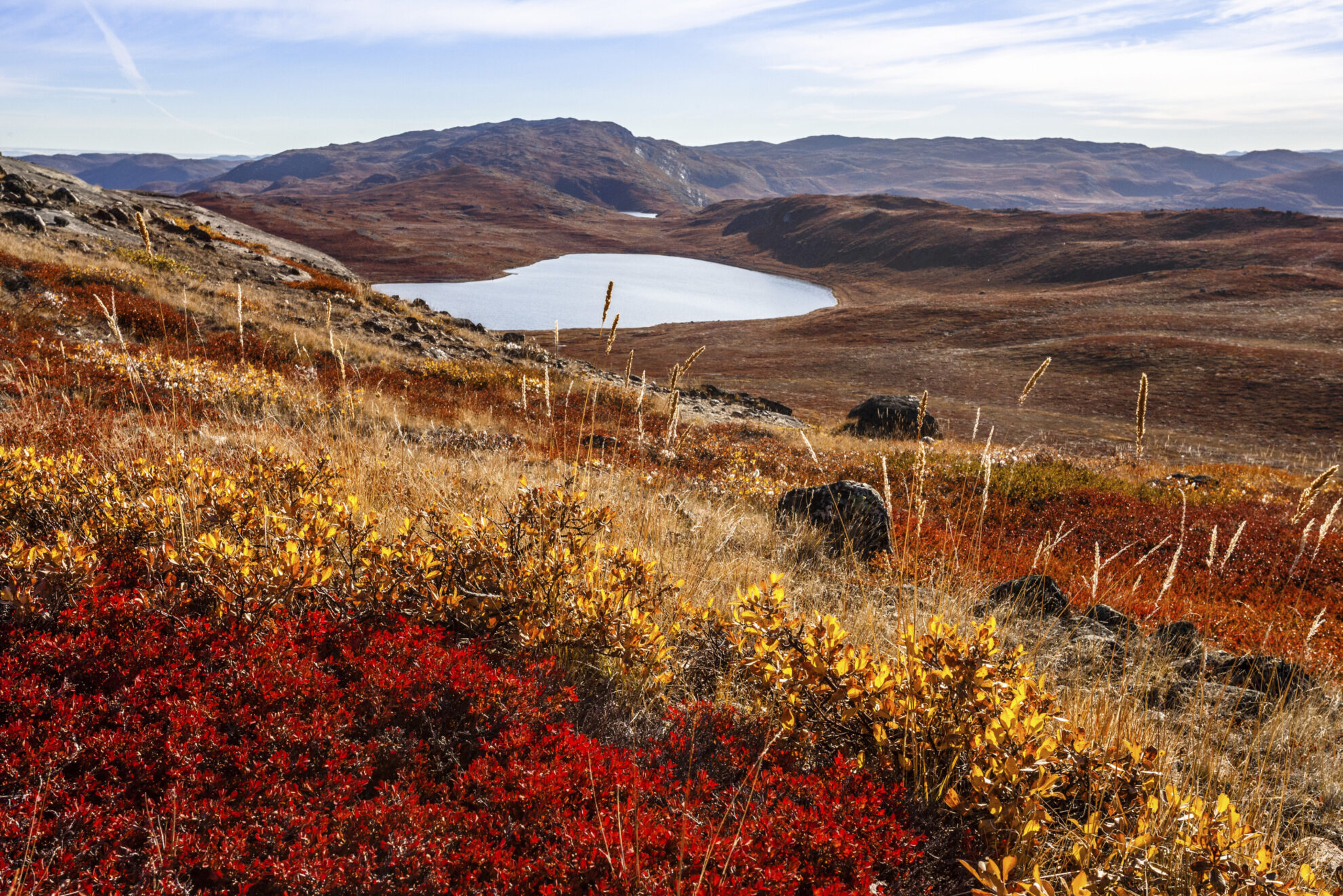 Berge in Kangerlussuaq, Groenland