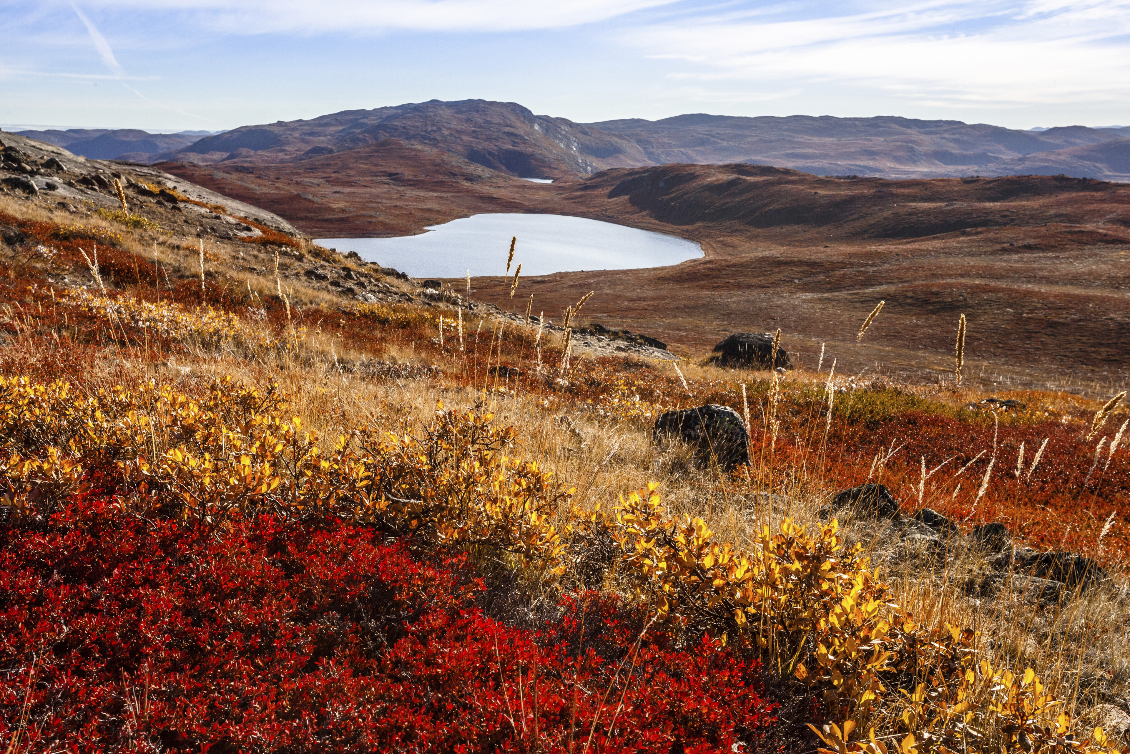 Berge in Kangerlussuaq, Groenland